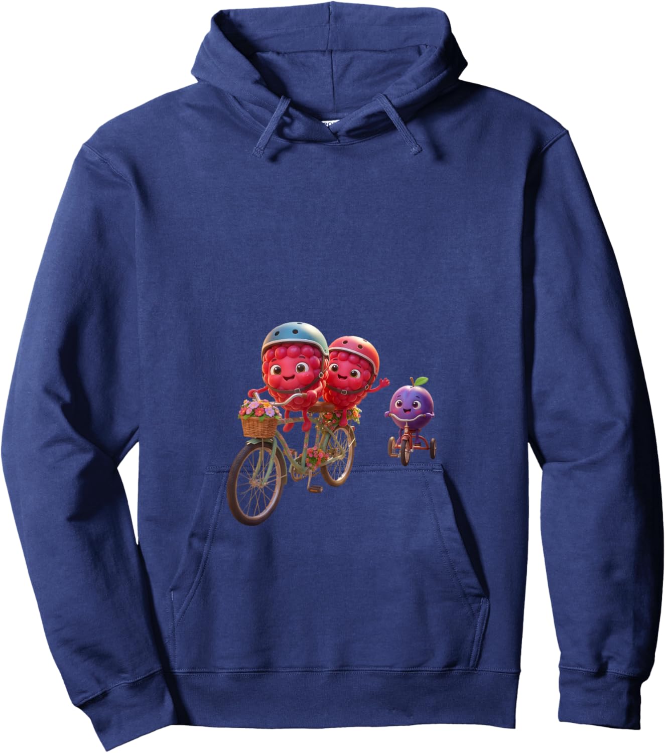 Berry Wheelie Fun Hoodie - Hoodie | Navy