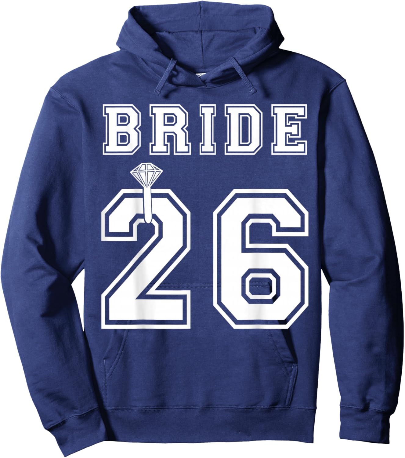2026 Bride Engagement Bridal Shower Proposal Match Honeymoon Hoodie - Hoodie | Navy