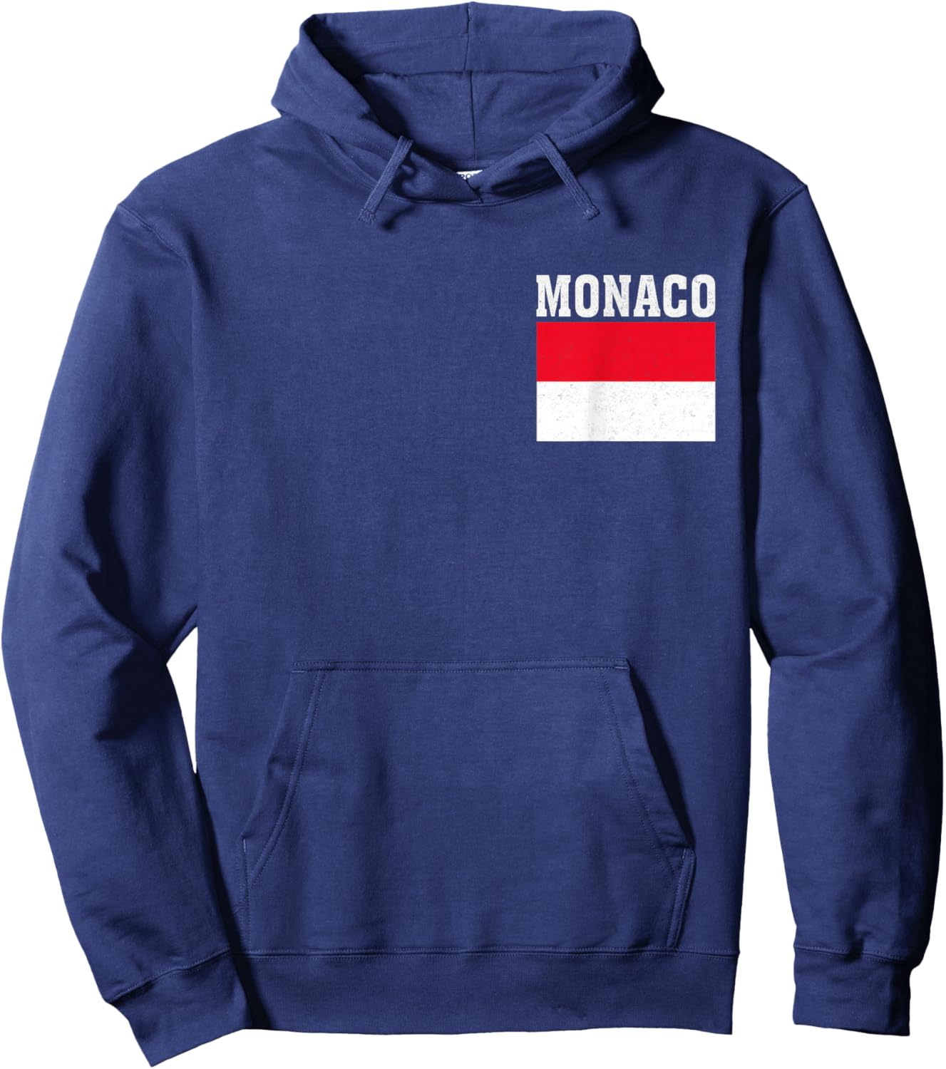 Monaco Flag Patriotic National Roots Souvenir Hoodie - Hoodie | Navy