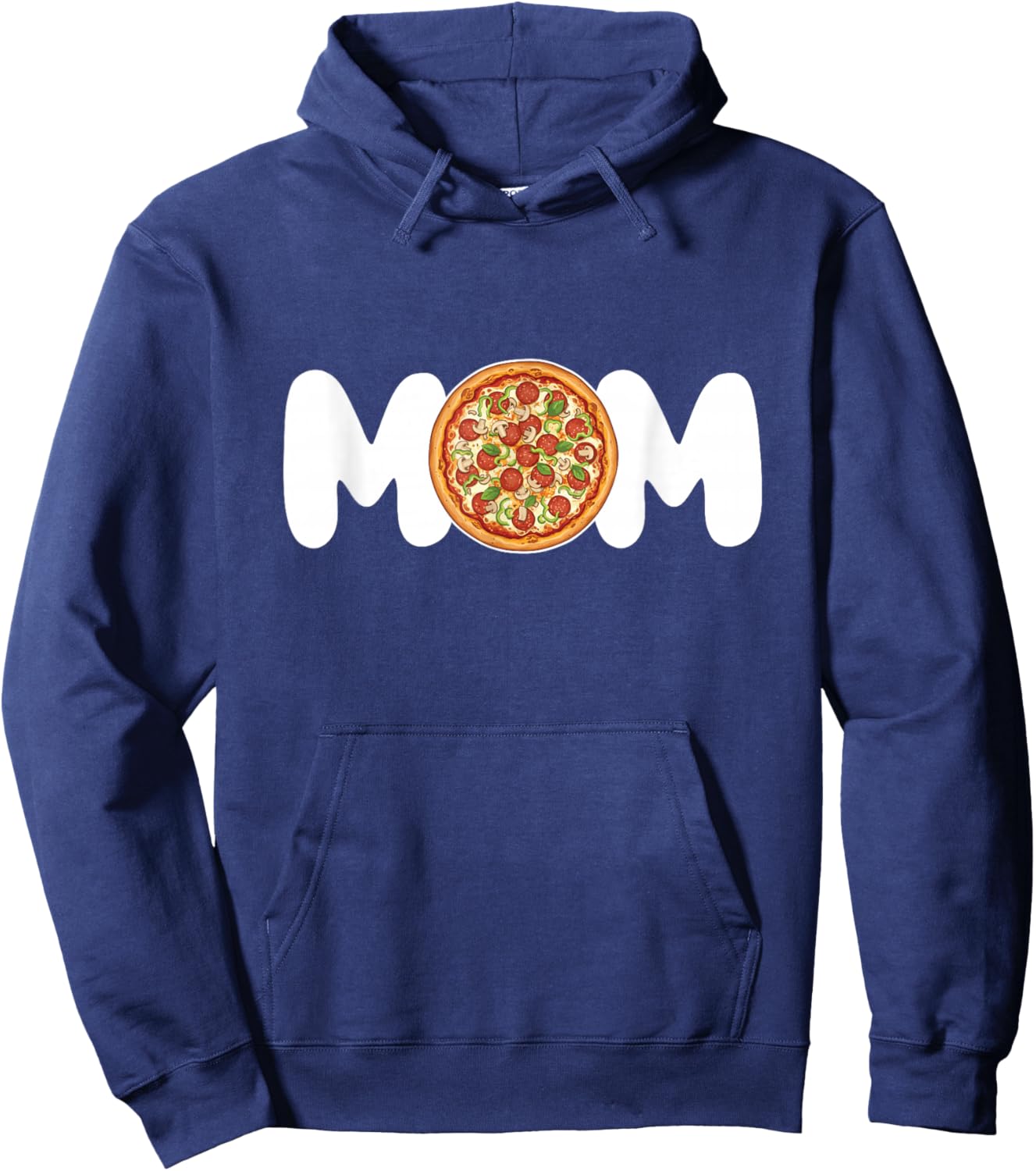 Mom - Food Lover Pizza Baker Italian Food Mother Hoodie - Hoodie | Navy