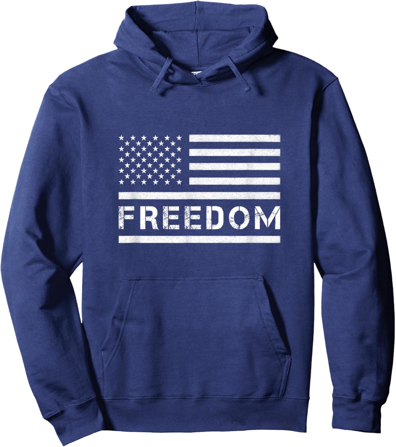 Freedom Shirt American Flag Graphic Patriotic Freedom Hoodie - Hoodie | Navy