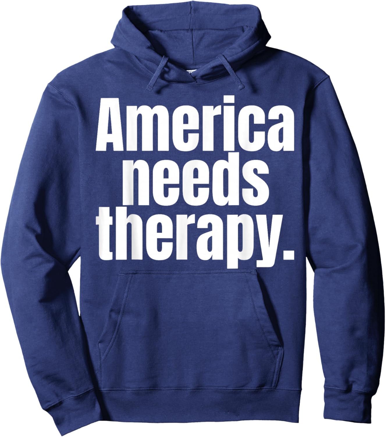 America Needs Therapy Hoodie - Hoodie | Navy