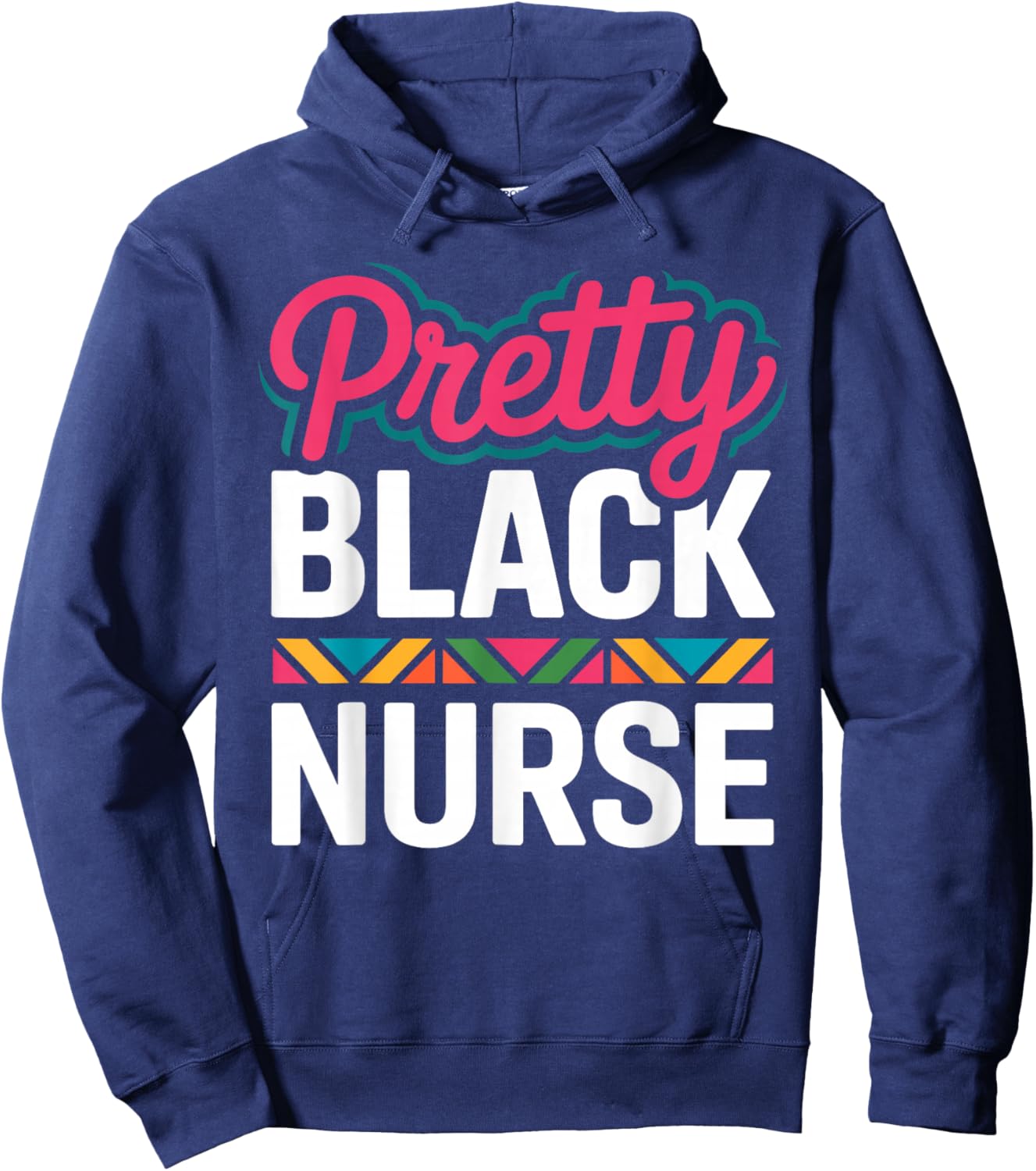 Black Nurse Melanin Woman Black History Month Nursing Hoodie - Hoodie | Navy