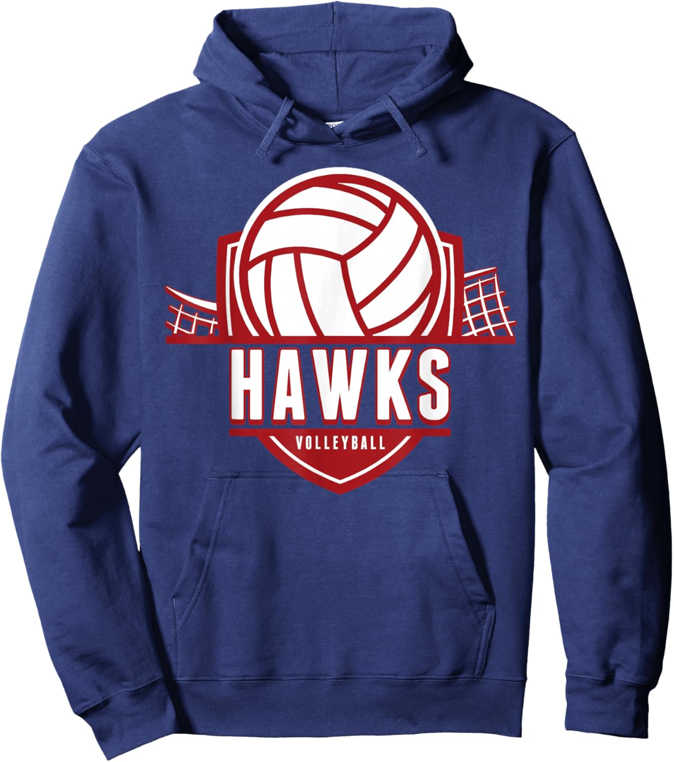 Hawks Volleyball Back to School Spirit M Hoodie - Hoodie | Navy
