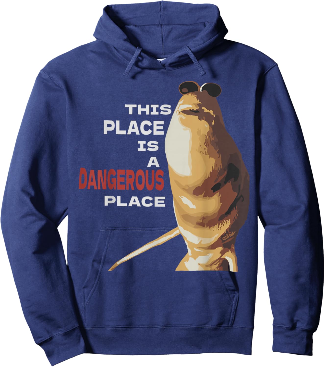 Marcus The Worm Cartoon Character Graphic Art Hoodie - Hoodie | Navy