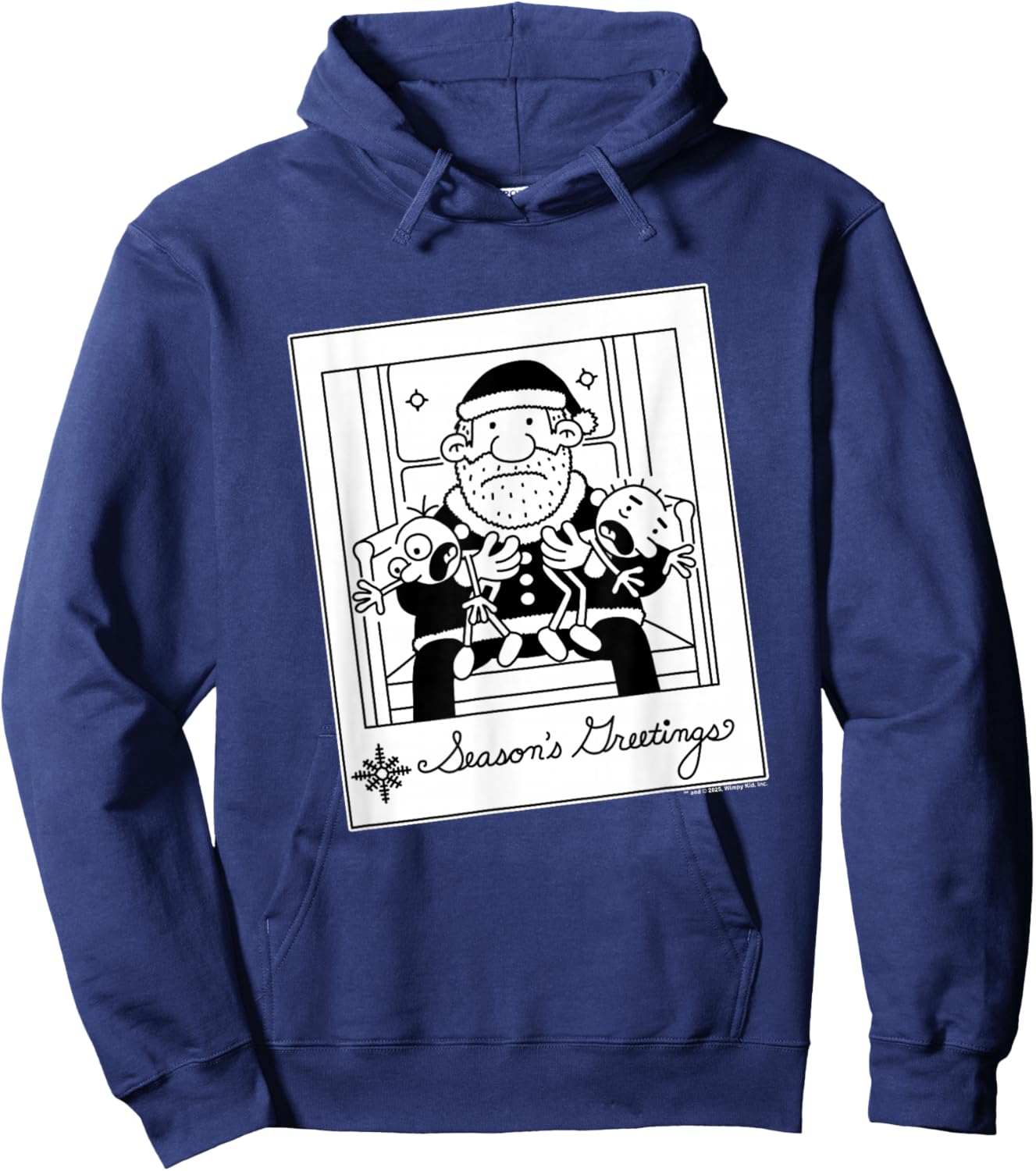 Diary of a Wimpy Kid Santa Greeting's Photo Hoodie - Hoodie | Navy