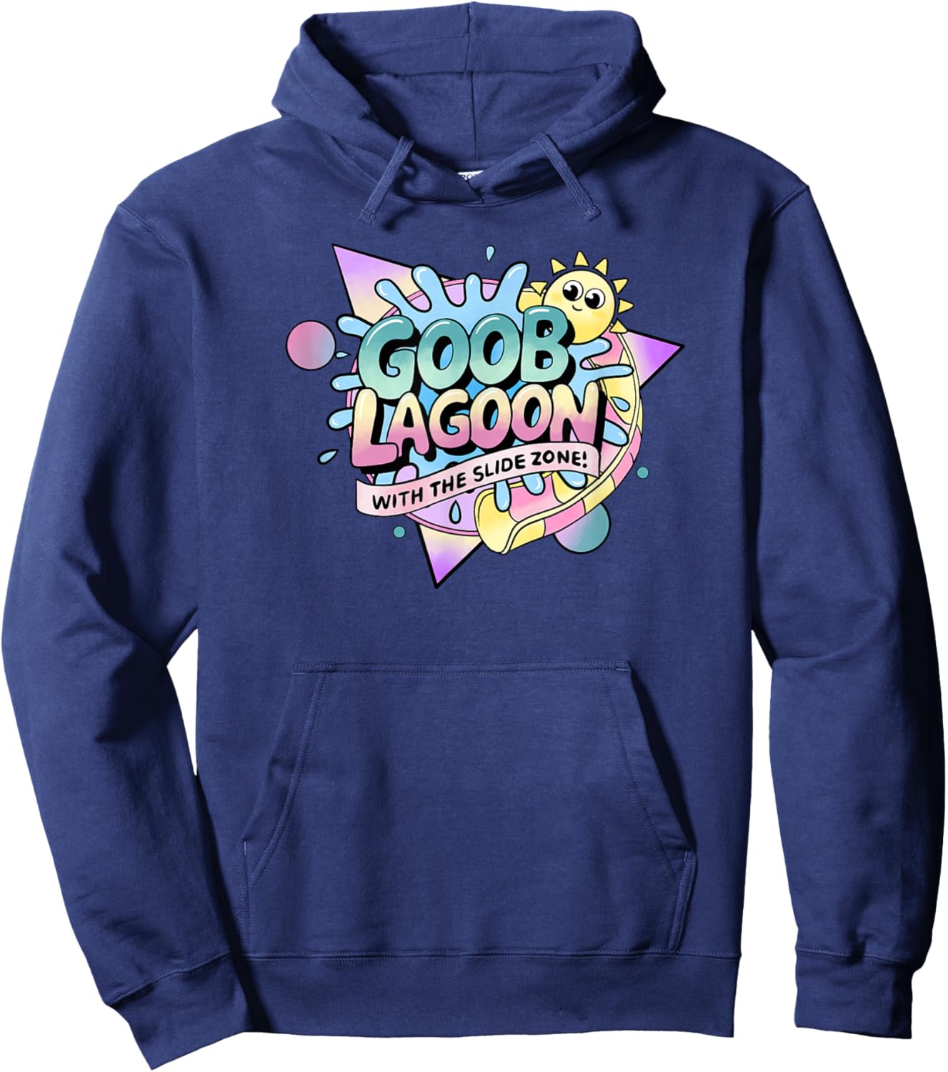 Goob Lagoon Waterpark Survivor with The Slide Zone Hoodie - Hoodie | Navy