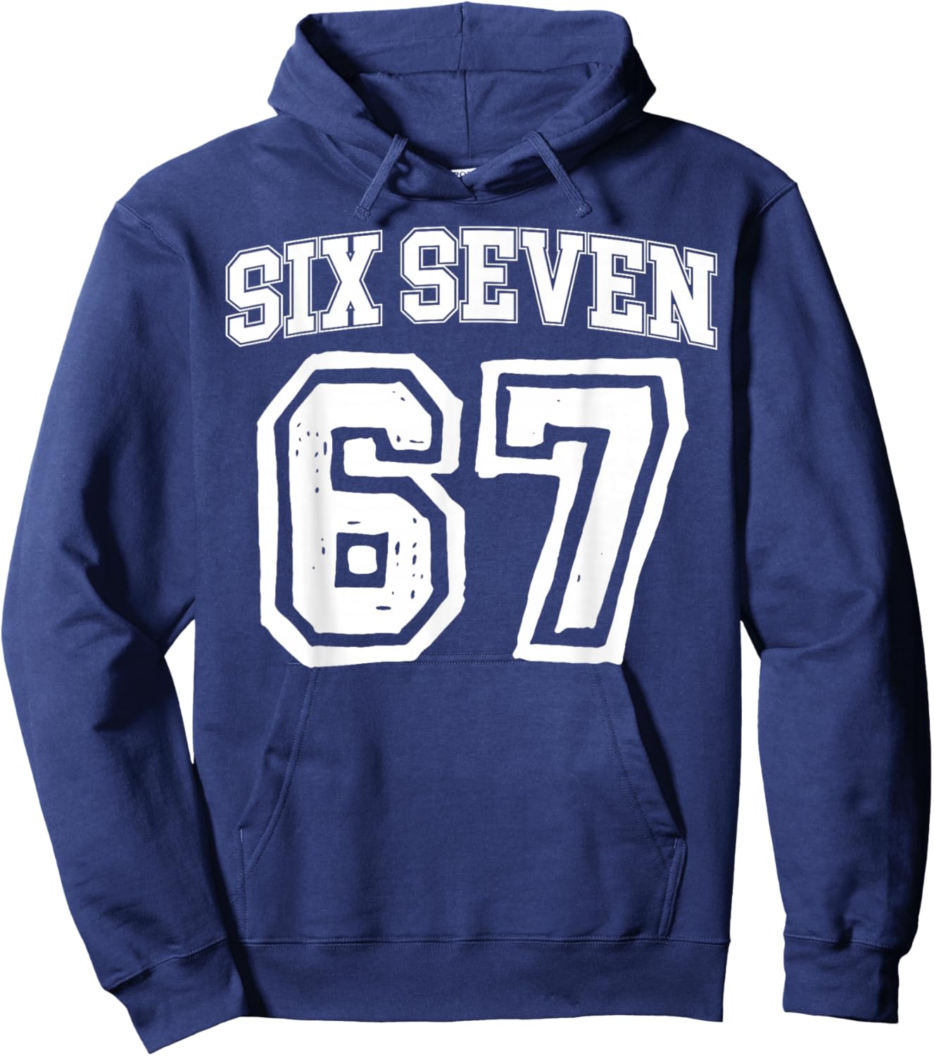 Number 67 Numbered Uniform Sports Jersey Team 67th Birthday Hoodie - Hoodie | Navy