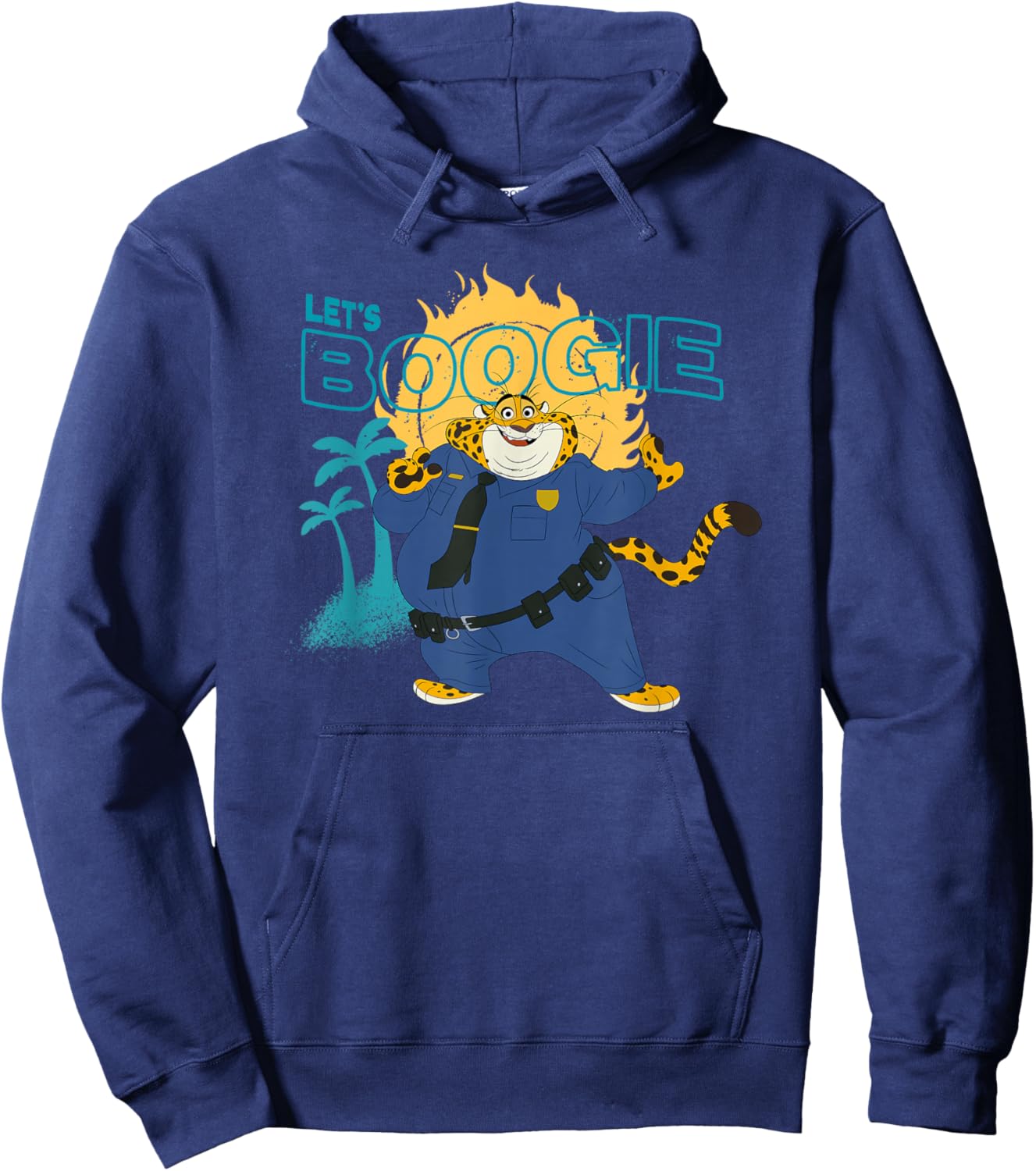 Disney Zootopia 2 Let's Boogie Officer Clawhauser Dancing Hoodie - Hoodie | Navy