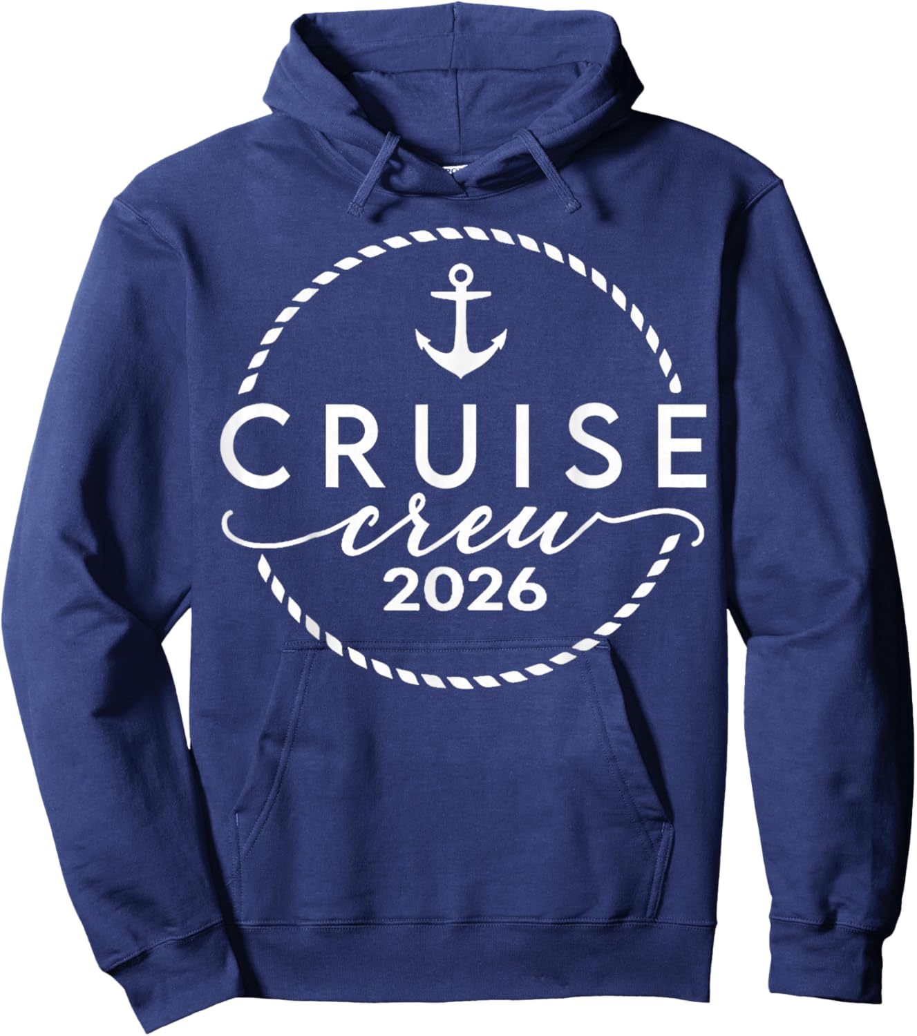 Cruise Crew 2026 Summer Vacation Trip Funny Matching Group Hoodie - Hoodie | Navy
