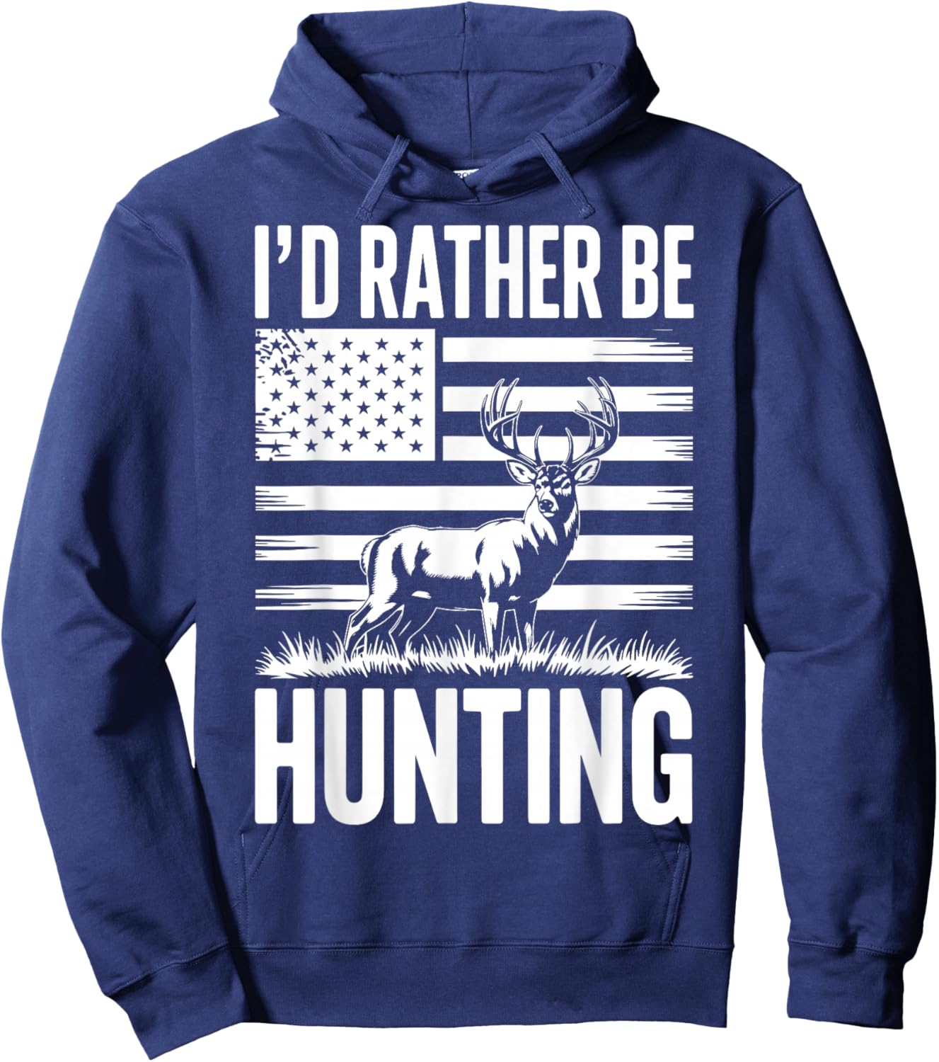 I'd Rather Be Hunting Hoodie - Hoodie | Navy