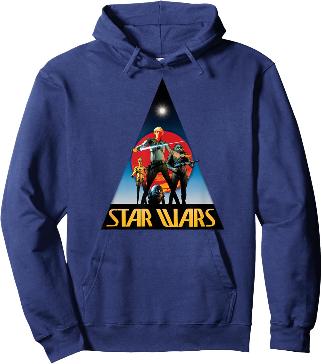 Star Wars - Classic - Retro Star Wars Logo Hoodie - Hoodie | Navy