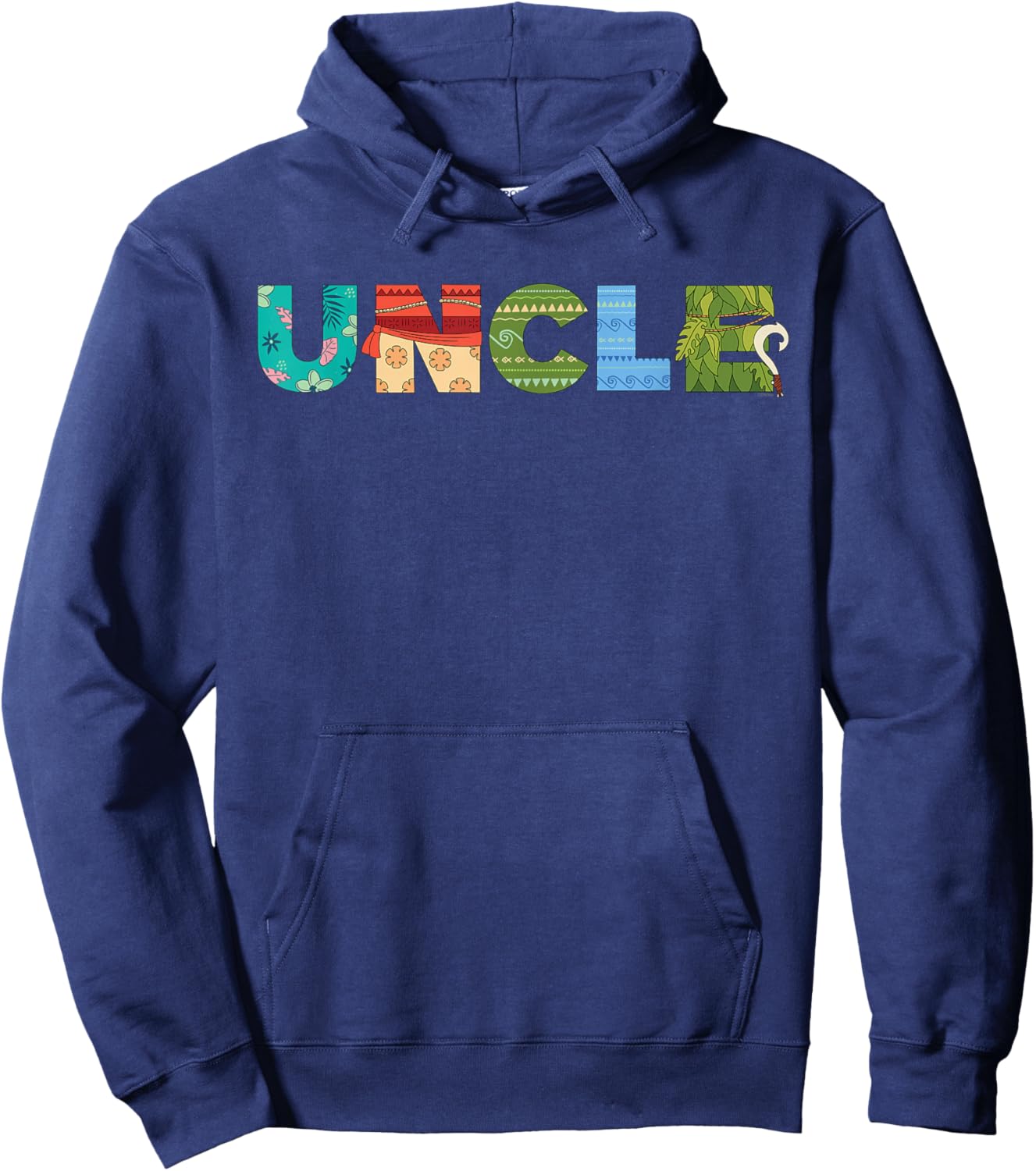Disney Moana Letters Uncle Birthday Gift Family Disney Trip Hoodie - Hoodie | Navy