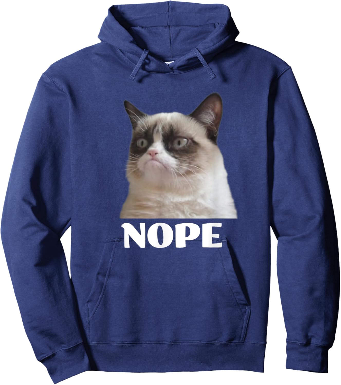 Cat Nope Hoodie - Hoodie | Navy