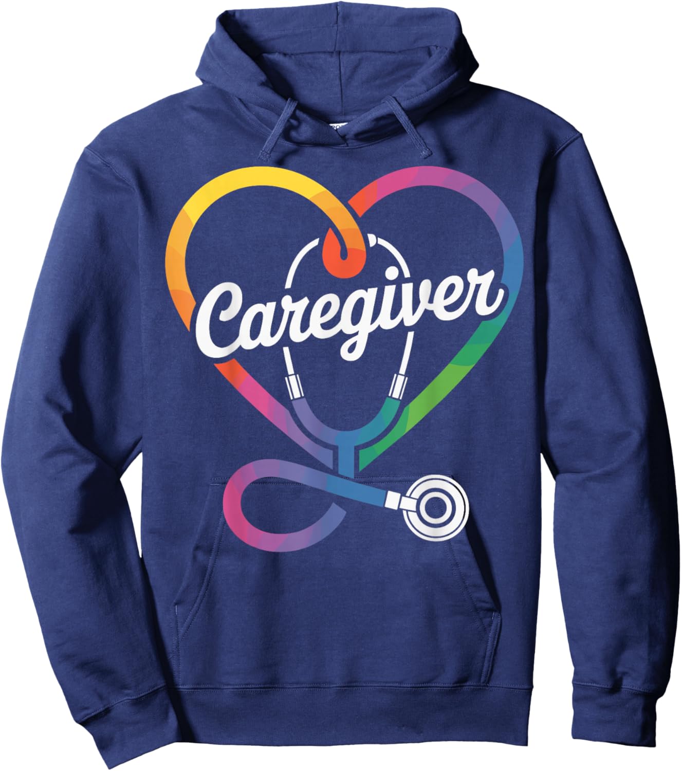 Caregiver Heart Hoodie - Hoodie | Navy