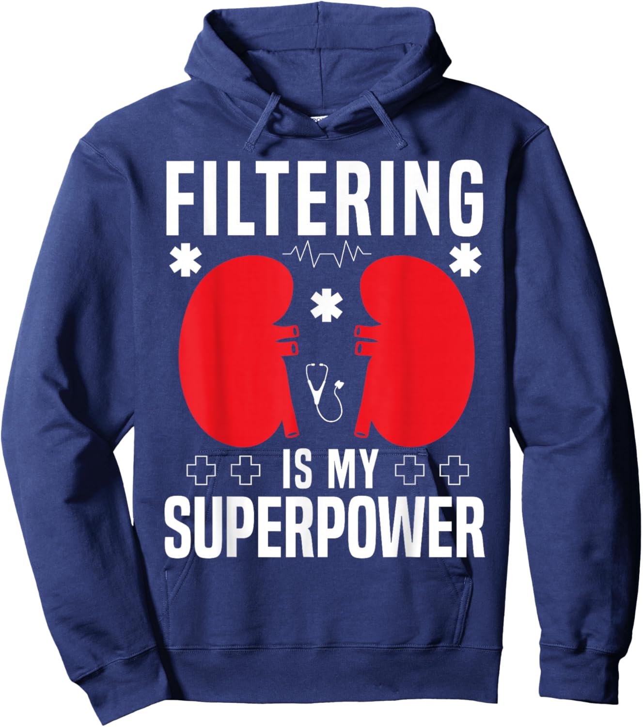 Filtering Dialysis Nurse Dialysis Technician Hoodie - Hoodie | Navy