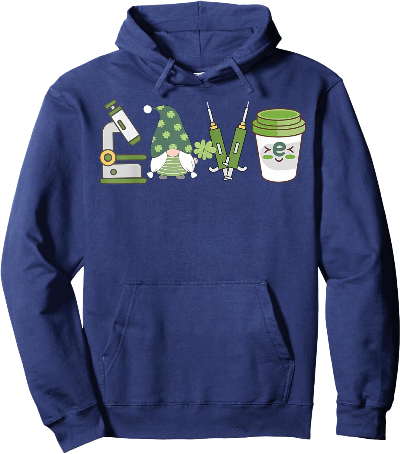 Laboratory St. Patricks Day Gomes Medical Lab Science Tech Hoodie - Hoodie | Navy