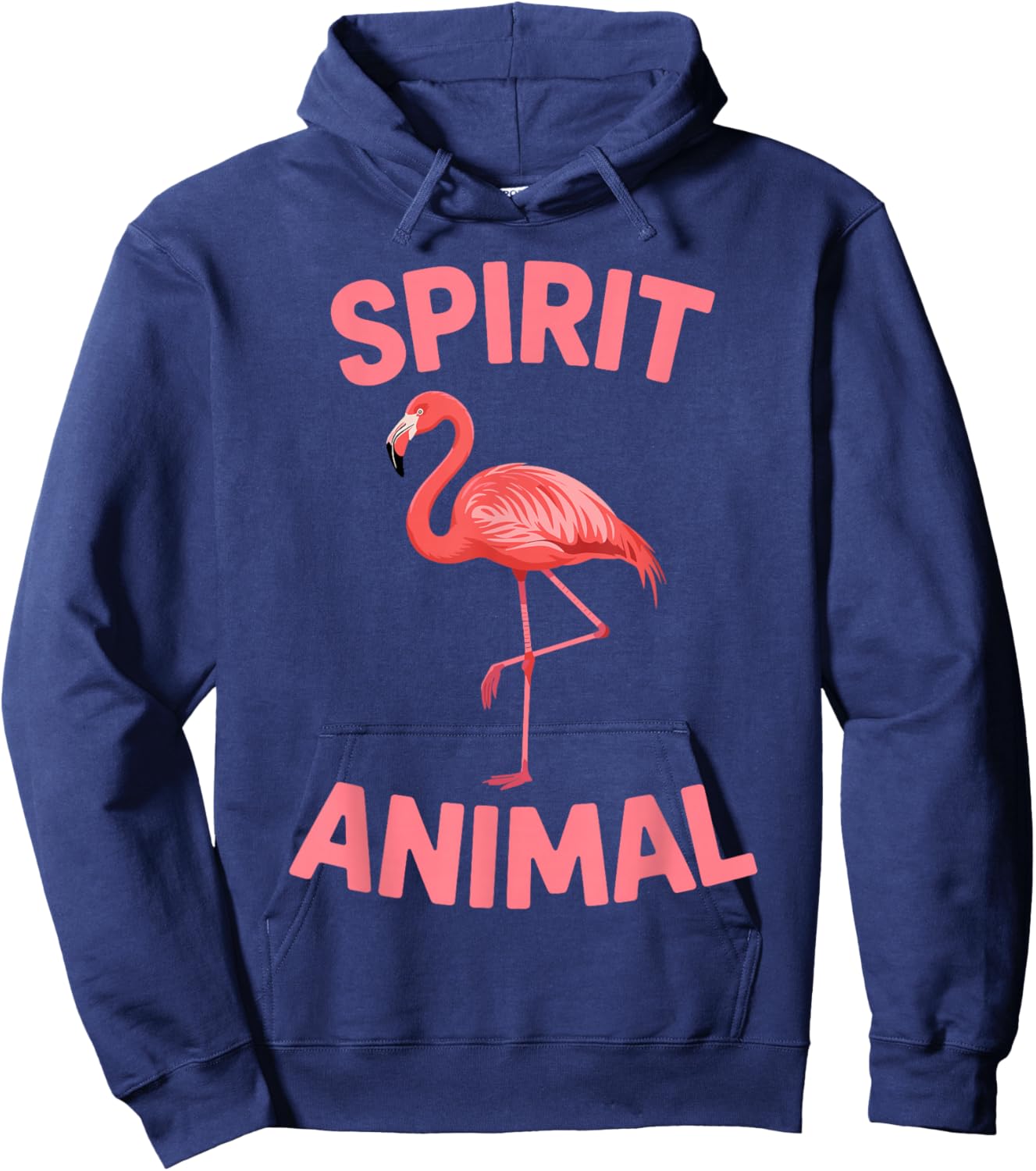Funny Flamingo Art Women Kids Pink Flamingo Lover Hoodie - Hoodie | Navy