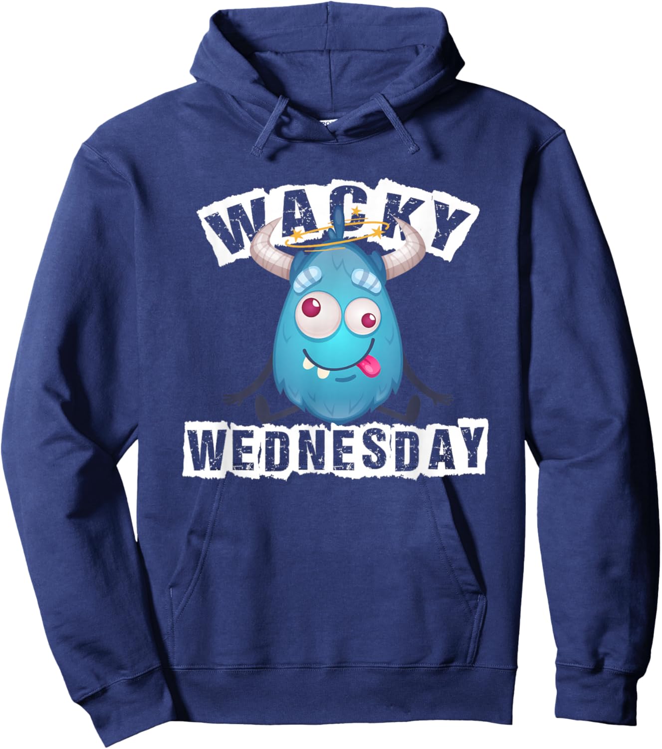 Wacky Wednesday Kids and Teachers | Mismatch Day Spirit Week Hoodie - Hoodie | Navy