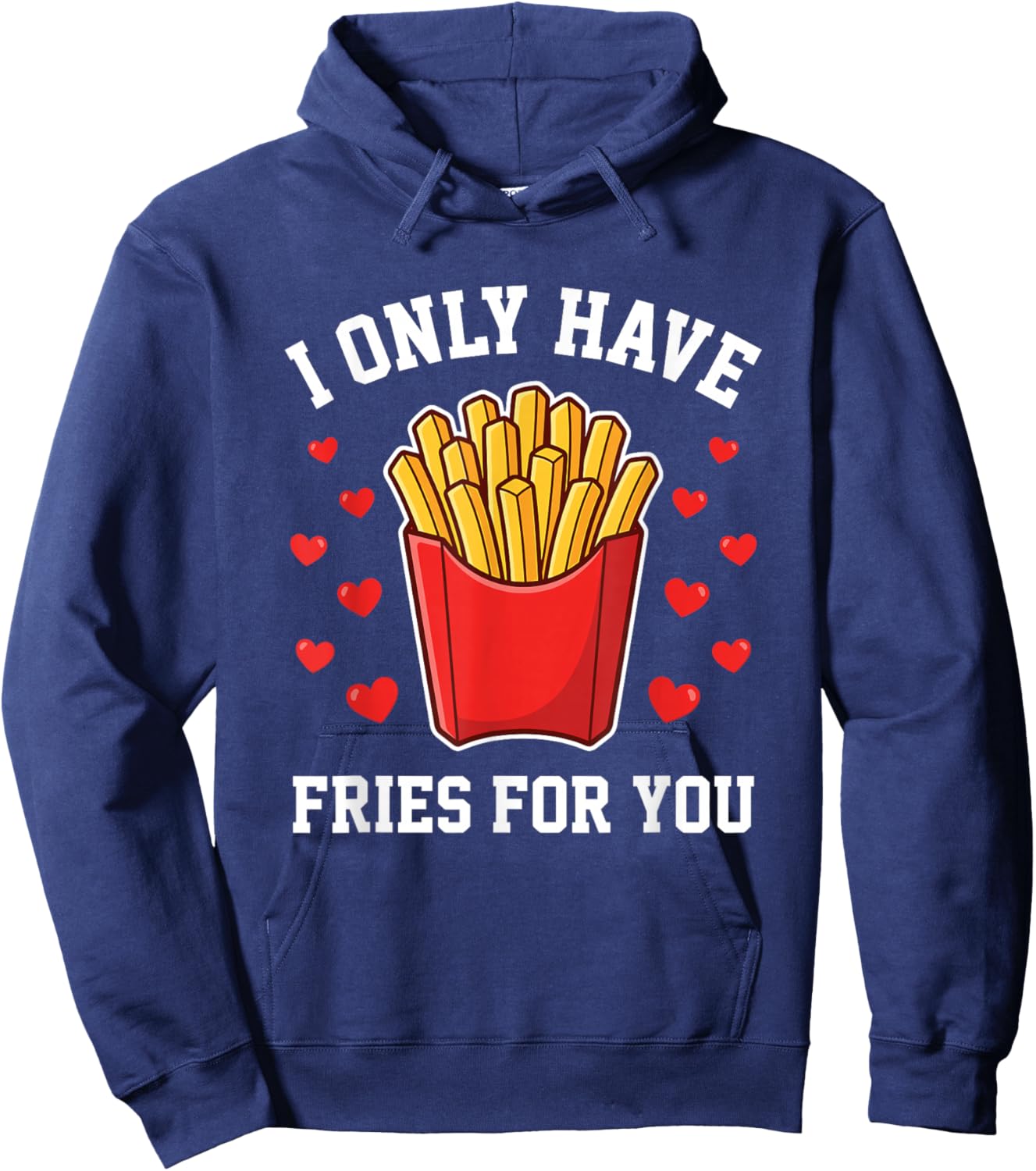 Funny Valentine Fast Food Pun Hoodie - Hoodie | Navy