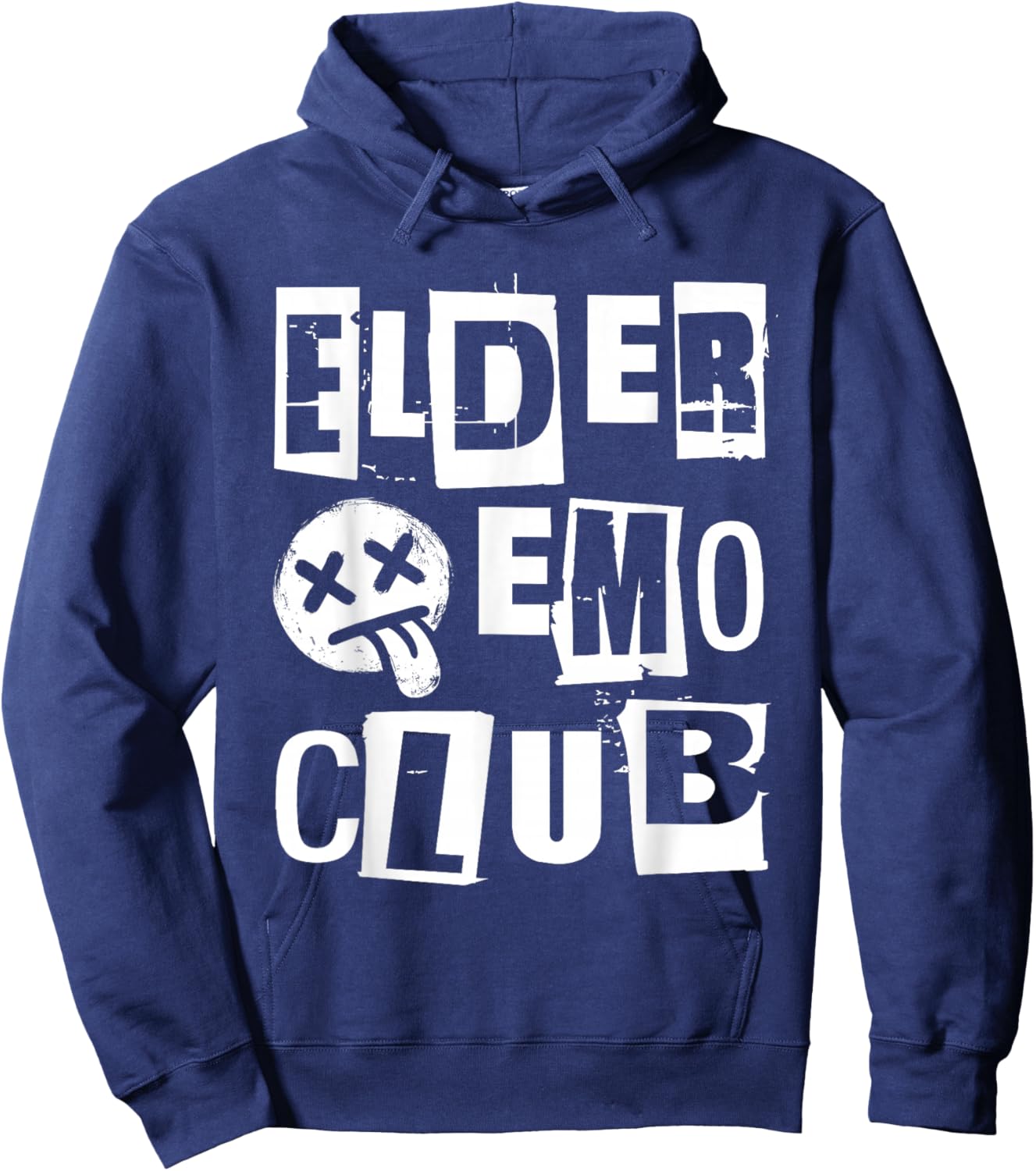 Emo Rock Elder Emo Club y2k 2000s Ska Pop Punk Band Music Hoodie - Hoodie | Navy