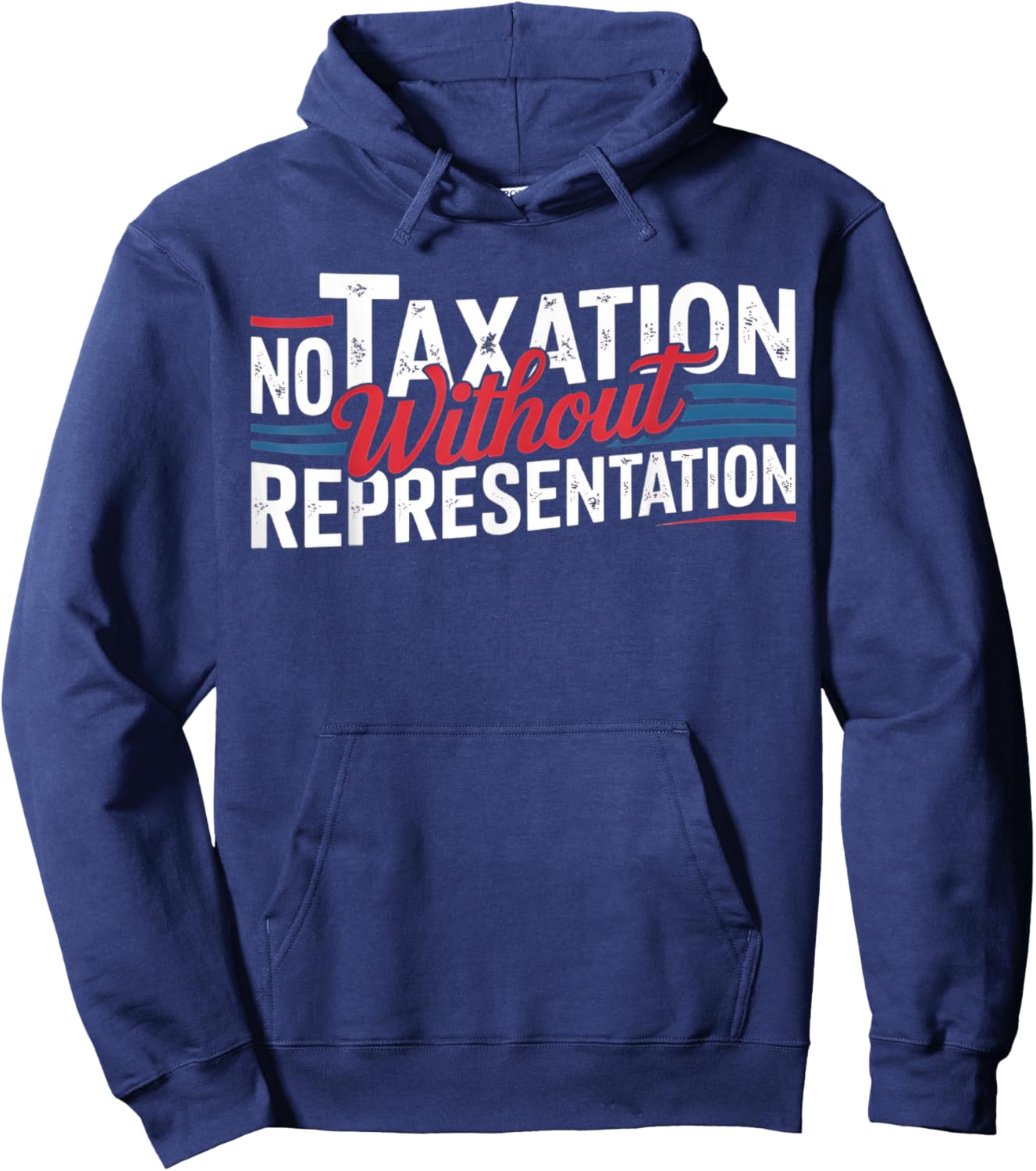No Taxation Without Representation Hoodie - Hoodie | Navy