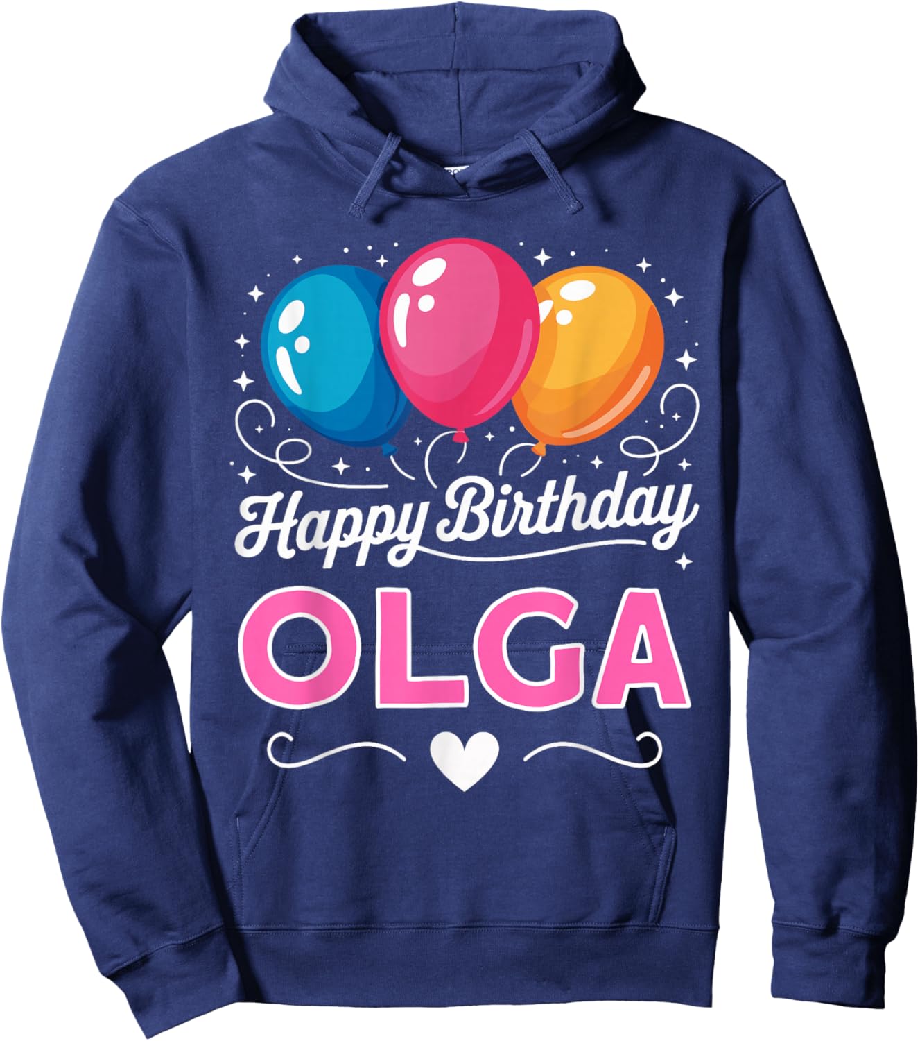 Happy Birthday Olga Hoodie - Hoodie | Navy