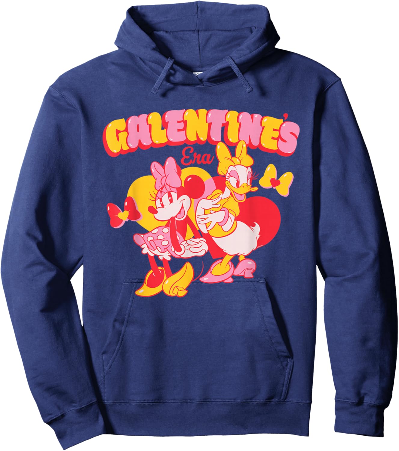Disney Minnie Mouse & Daisy Duck Galentine's Era Friends BFF Hoodie - Hoodie | Navy
