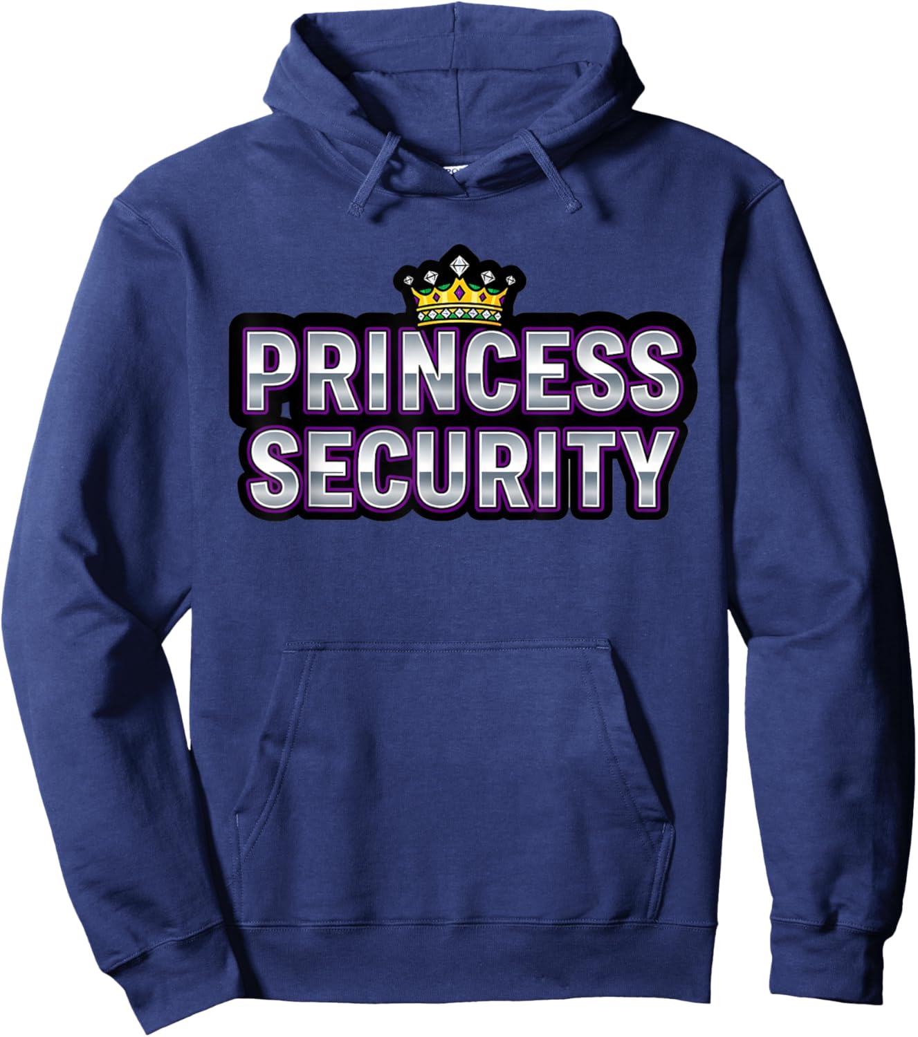 Princess Security Birthday Girls Cute Royal Matching Hoodie - Hoodie | Navy
