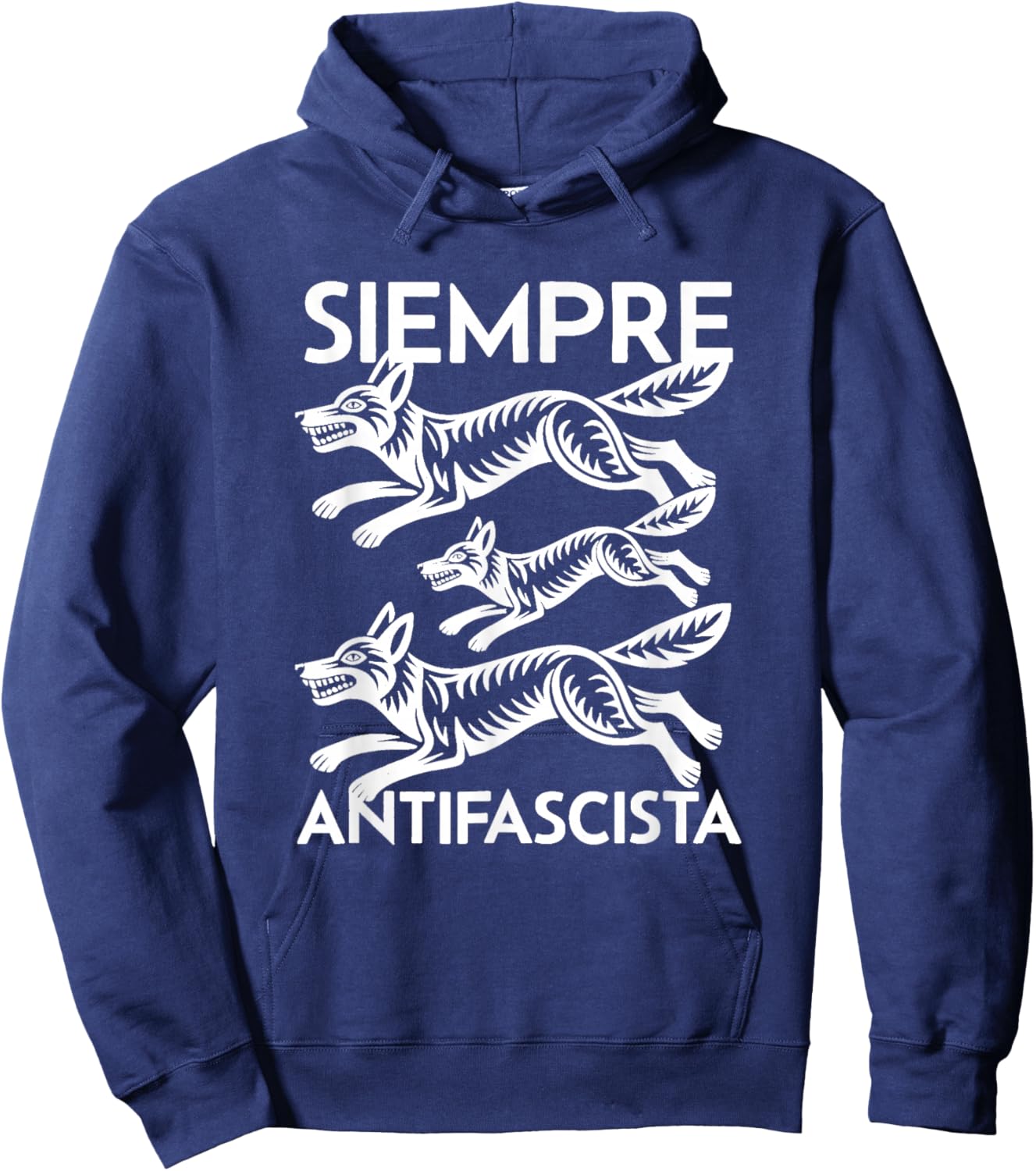Siempre Antifascista Hoodie - Hoodie | Navy
