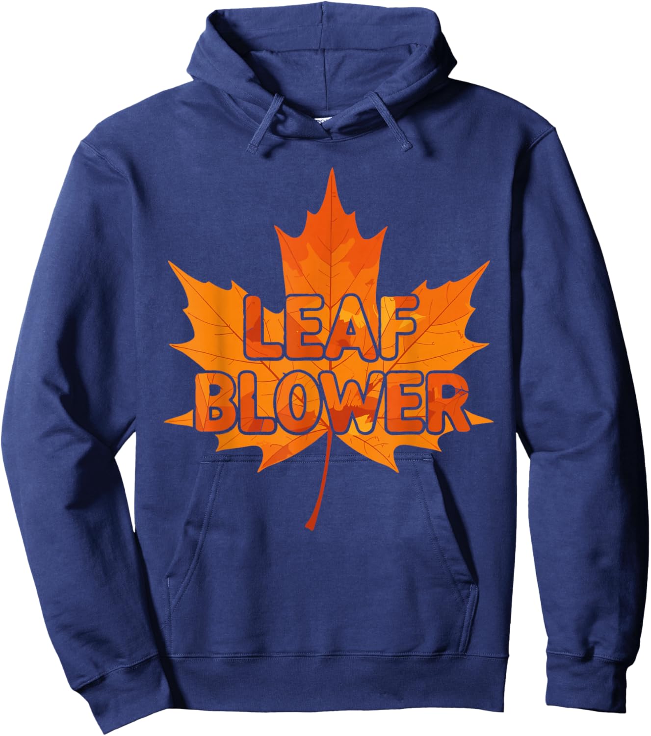 Leaf Blower Autumn Funny Halloween Matching Couples Costume Hoodie - Hoodie | Navy