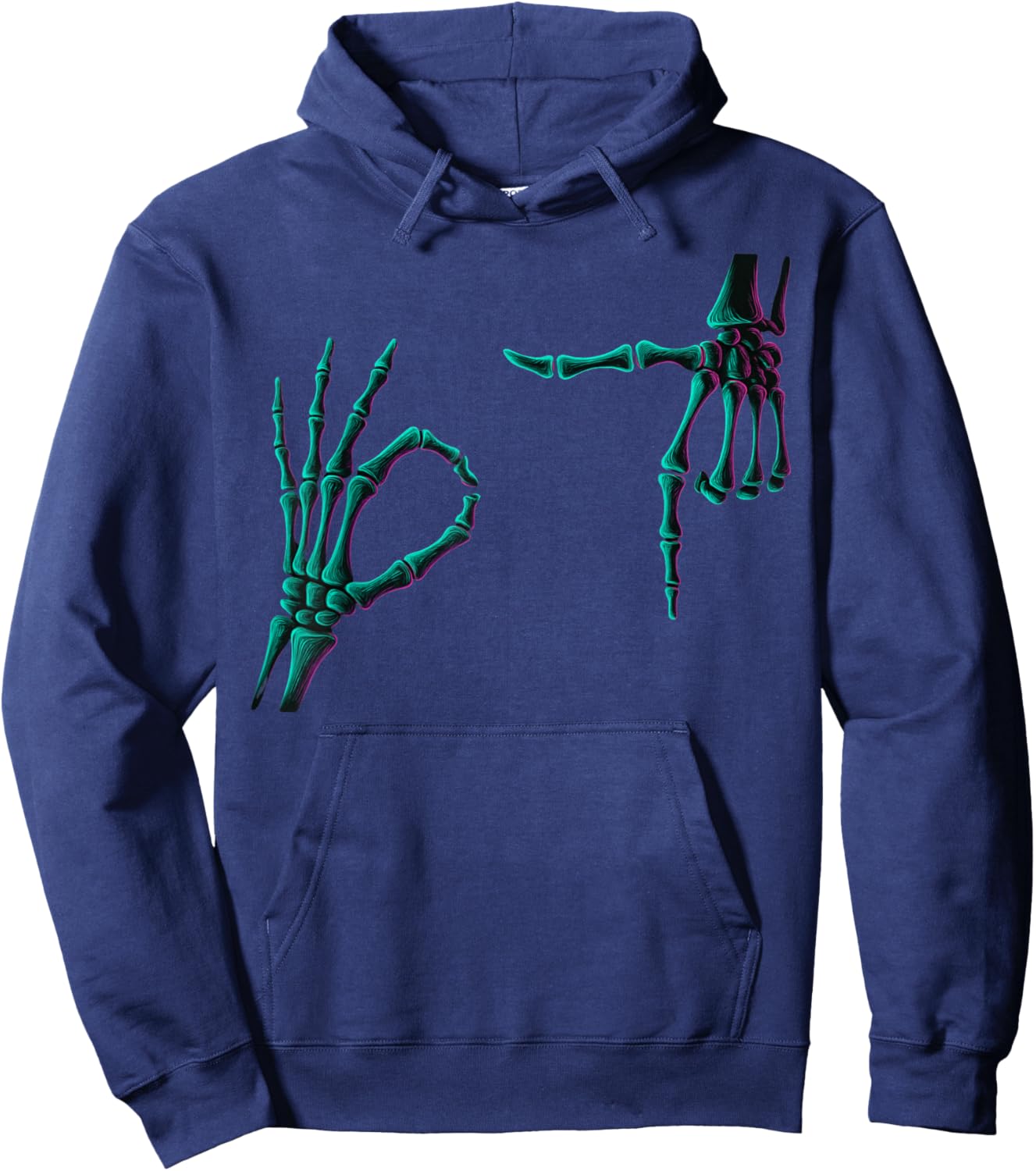 67 Meme Skeleton Hands 6 7 Halloween Six Seven Funny Meme Hoodie - Hoodie | Navy