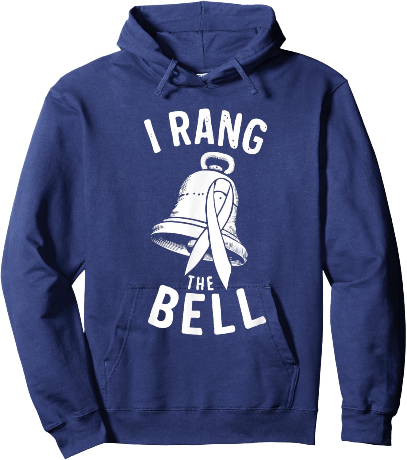 I RANG The Bell | Cancer Awareness Hoodie - Hoodie | Navy