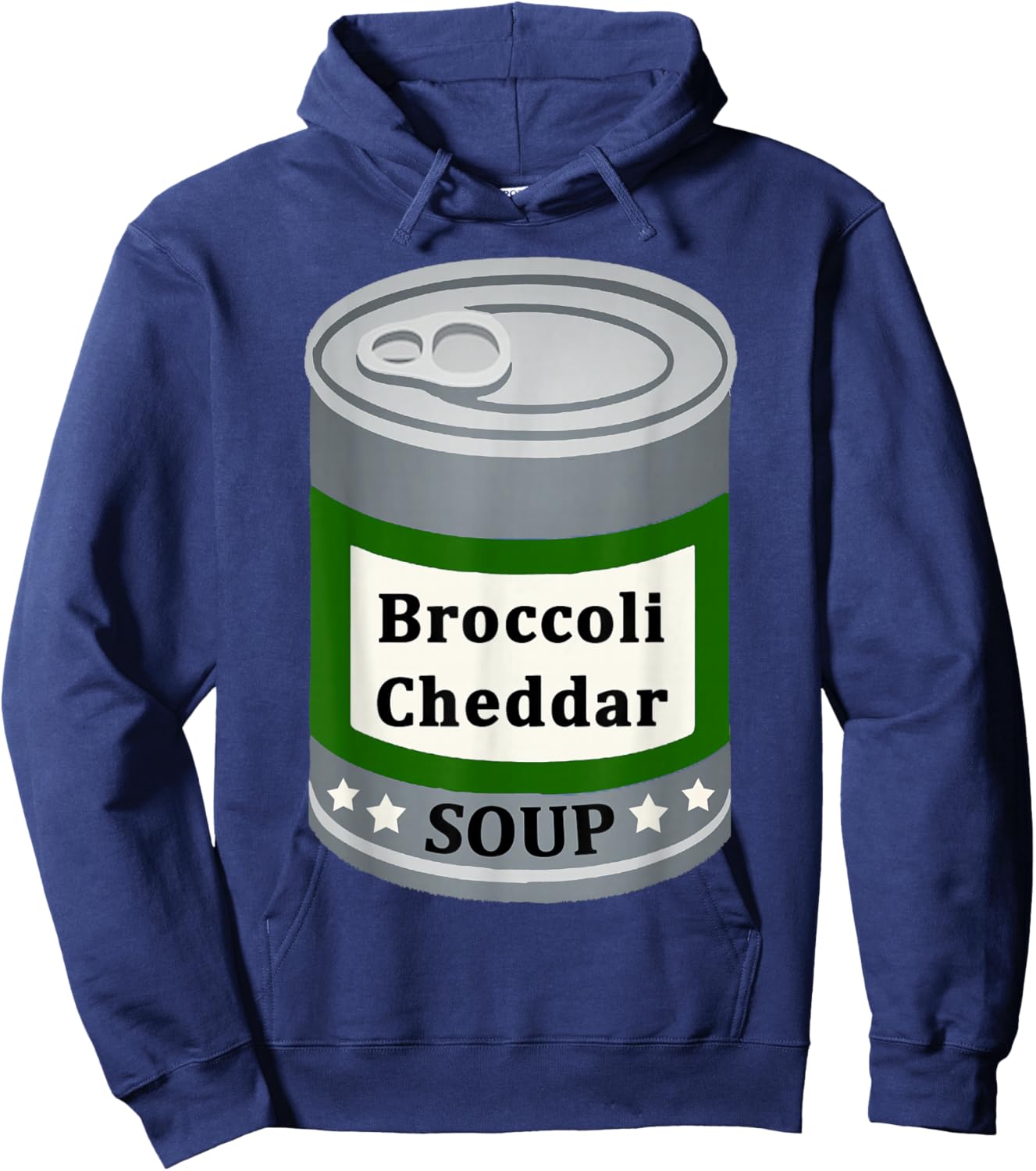 Broccoli Cheddar Canned Soup Fun Easy Lazy Halloween Costume Hoodie - Hoodie | Navy