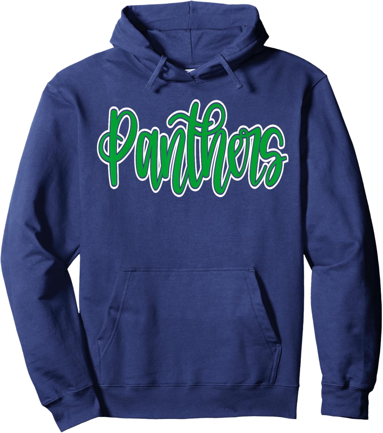 Panthers School Spirit Mascot Green Panther Pride Teacher Hoodie - Hoodie | Navy