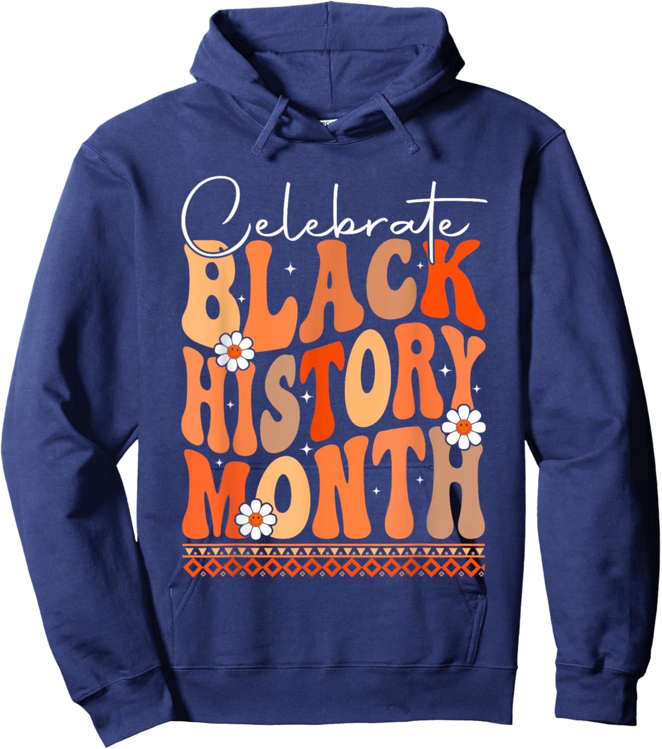 Celebrate Black History Month Women Kids Hoodie - Hoodie | Navy