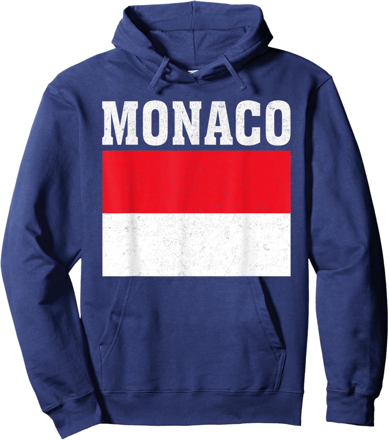 Monaco Flag Patriotic National Roots Souvenir Hoodie - Hoodie | Navy