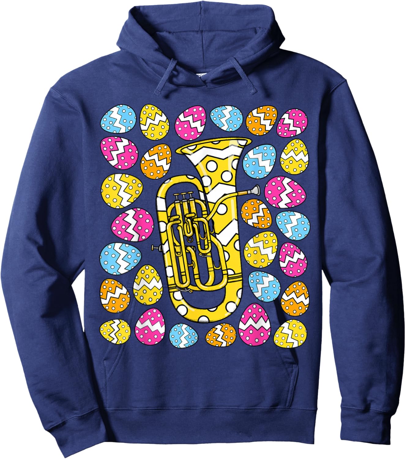 Euphonium Easter Euphoniumist Brass Musician Music Teacher Hoodie - Hoodie | Navy