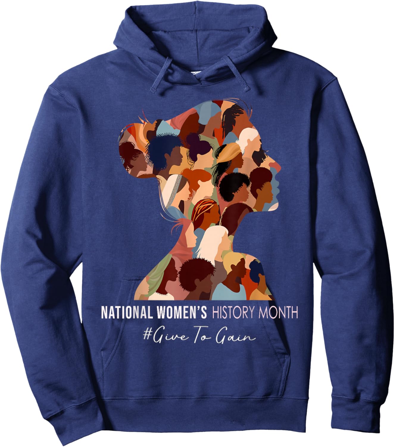 National Women's History Month Empowering Women Hoodie - Hoodie | Navy