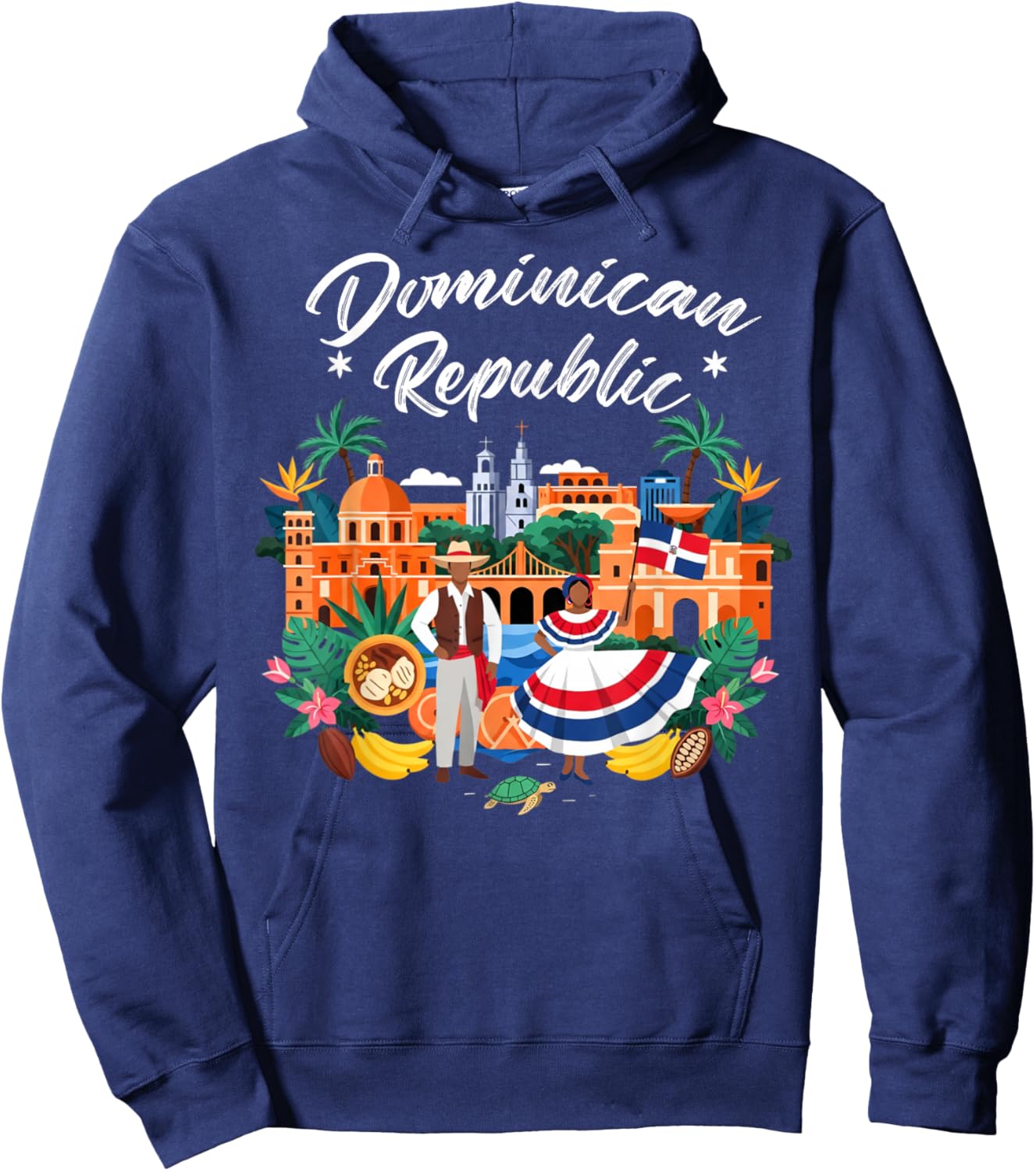 Dominican Flag Idea Kids Latin Heritage República Dominicana Hoodie - Hoodie | Navy