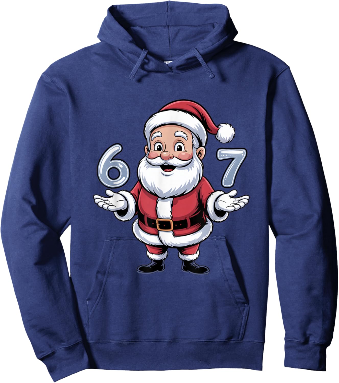 Christmas 67 Funny Xmas Six Seven Ugly Sweater 6-7 Hoodie - Hoodie | Navy