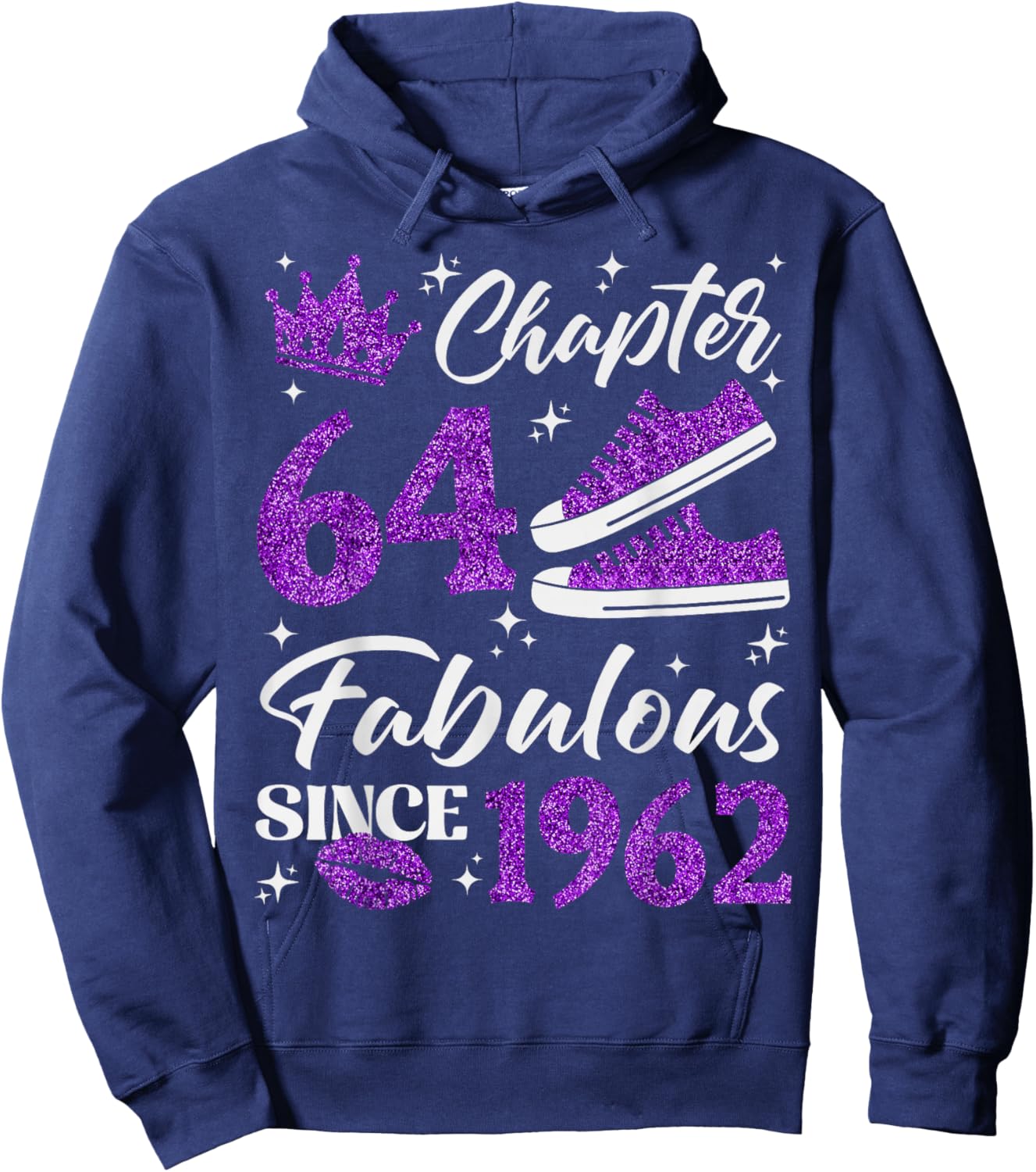 Chapter 64 Fabulous Since 1962 64th Birthday Women Lady Hoodie - Hoodie | Navy