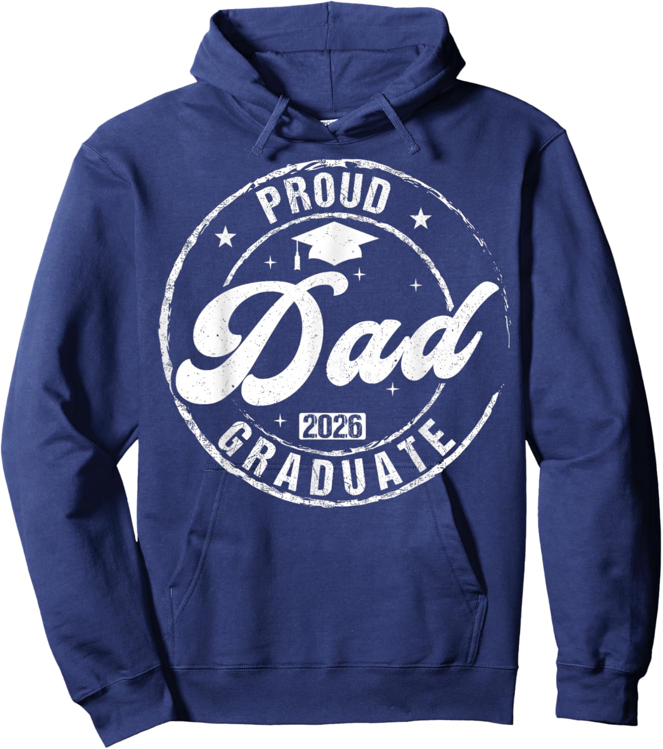 Proud Dad of Graduate Class of 2026 Graduation Senior 2026 Hoodie - Hoodie | Navy