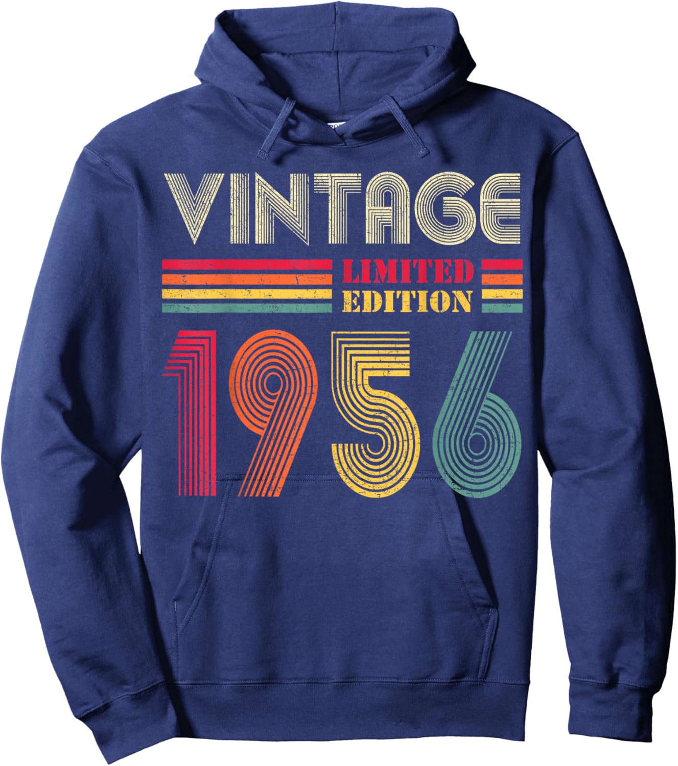 Vintage 1956 70th Birthday Gift Men Women 70 Years Old Hoodie - Hoodie | Navy