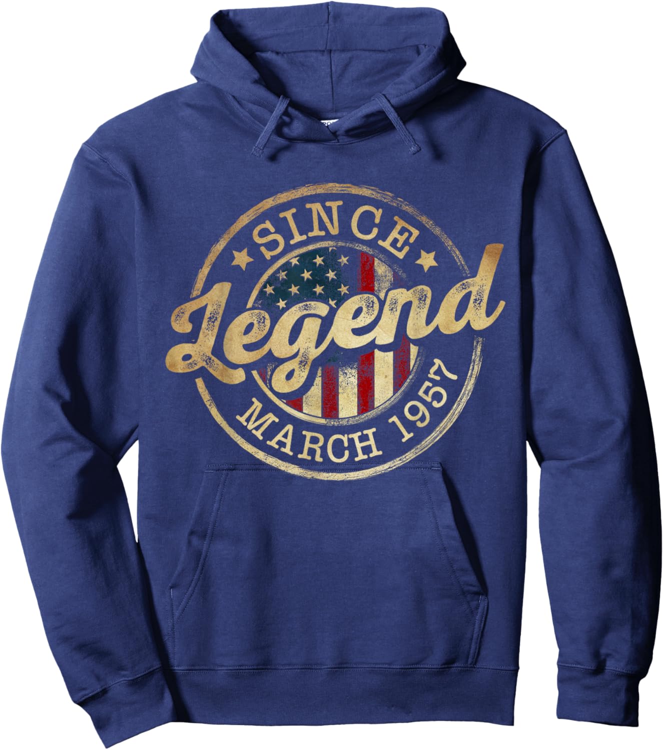 Legend Since March 1957 Vintage 69th Birthday Classic Hoodie - Hoodie | Navy