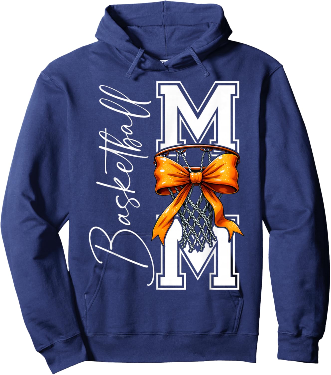 Basketball Mom Game Day Funny Basketball Player Mother's Day Hoodie - Hoodie | Navy