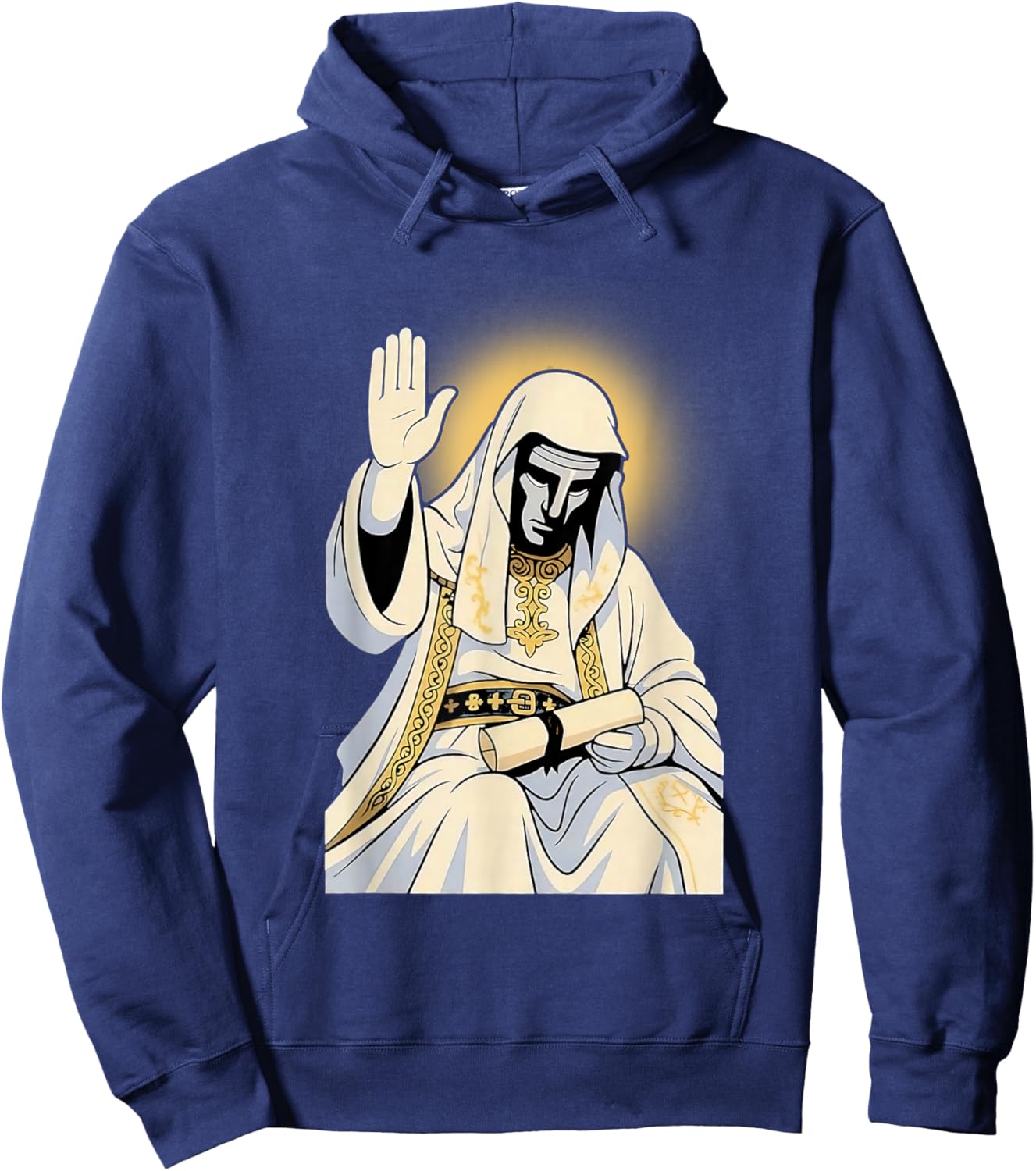 Sliver Mask King Baldwin IV Meme The Leper King Warrior Hoodie - Hoodie | Navy