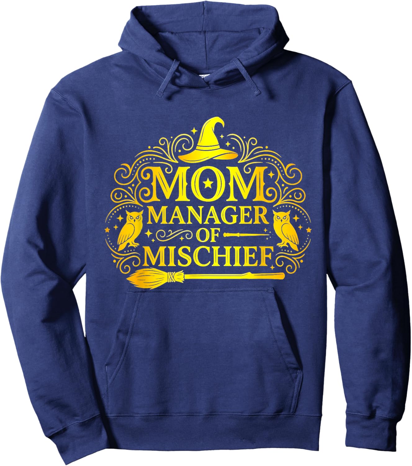 Mom Manager of Mischief Mother's Day Funny Women Hoodie - Hoodie | Navy