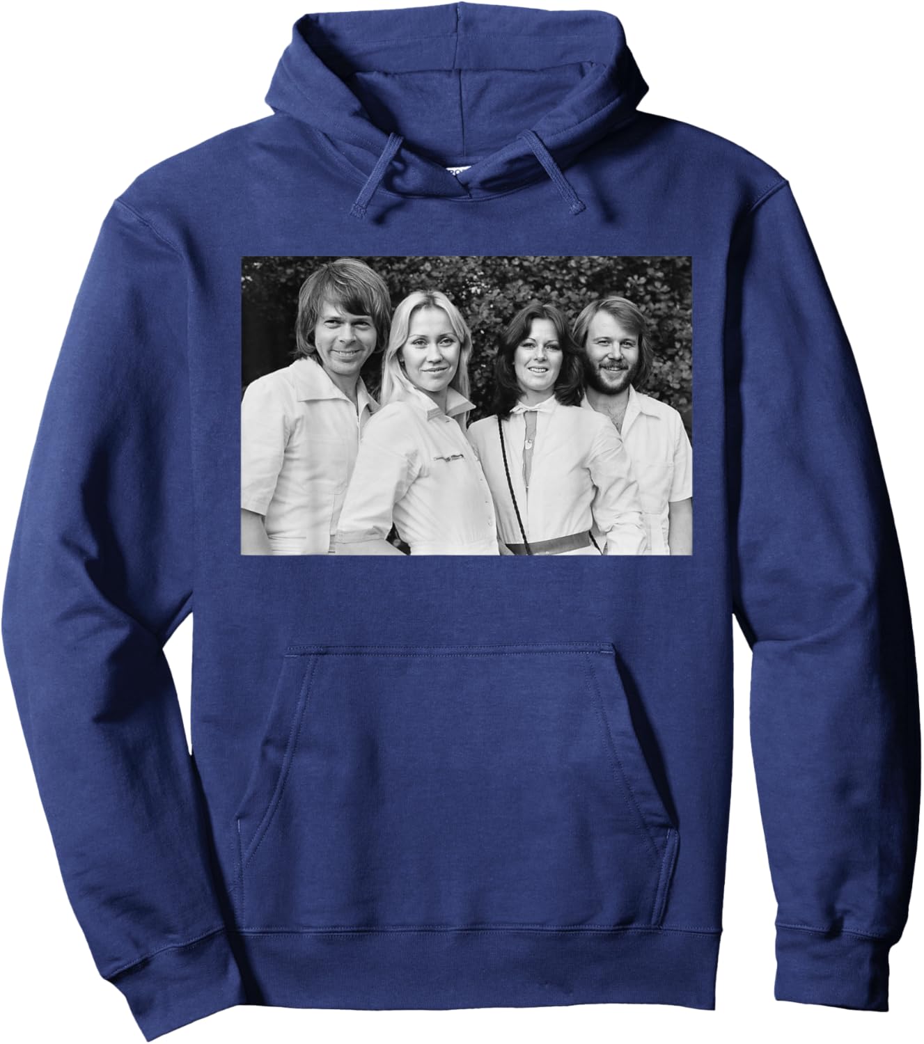 ABBA Swedish Pop Group Portrait Arrival Promo 1976 Hoodie - Hoodie | Navy