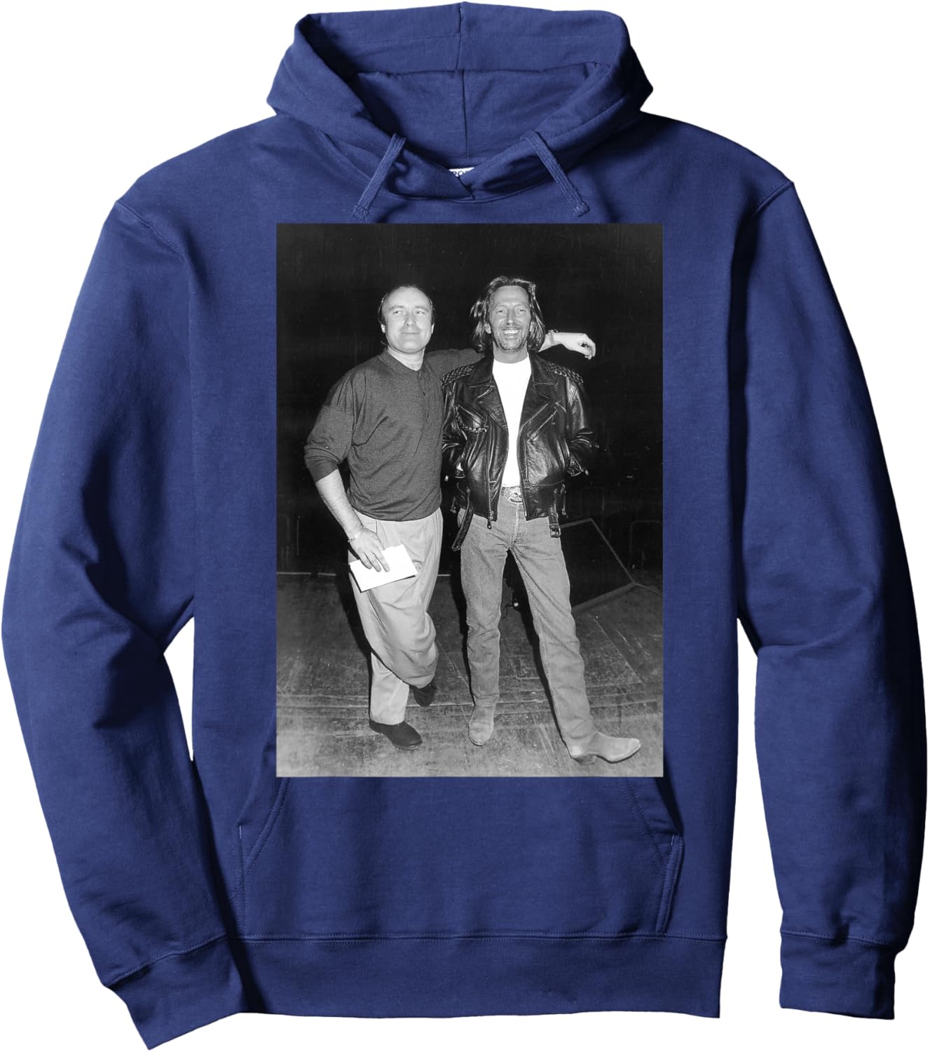 Phil Collins & Eric Clapton Before Royal Albert Hall Concert Hoodie - Hoodie | Navy